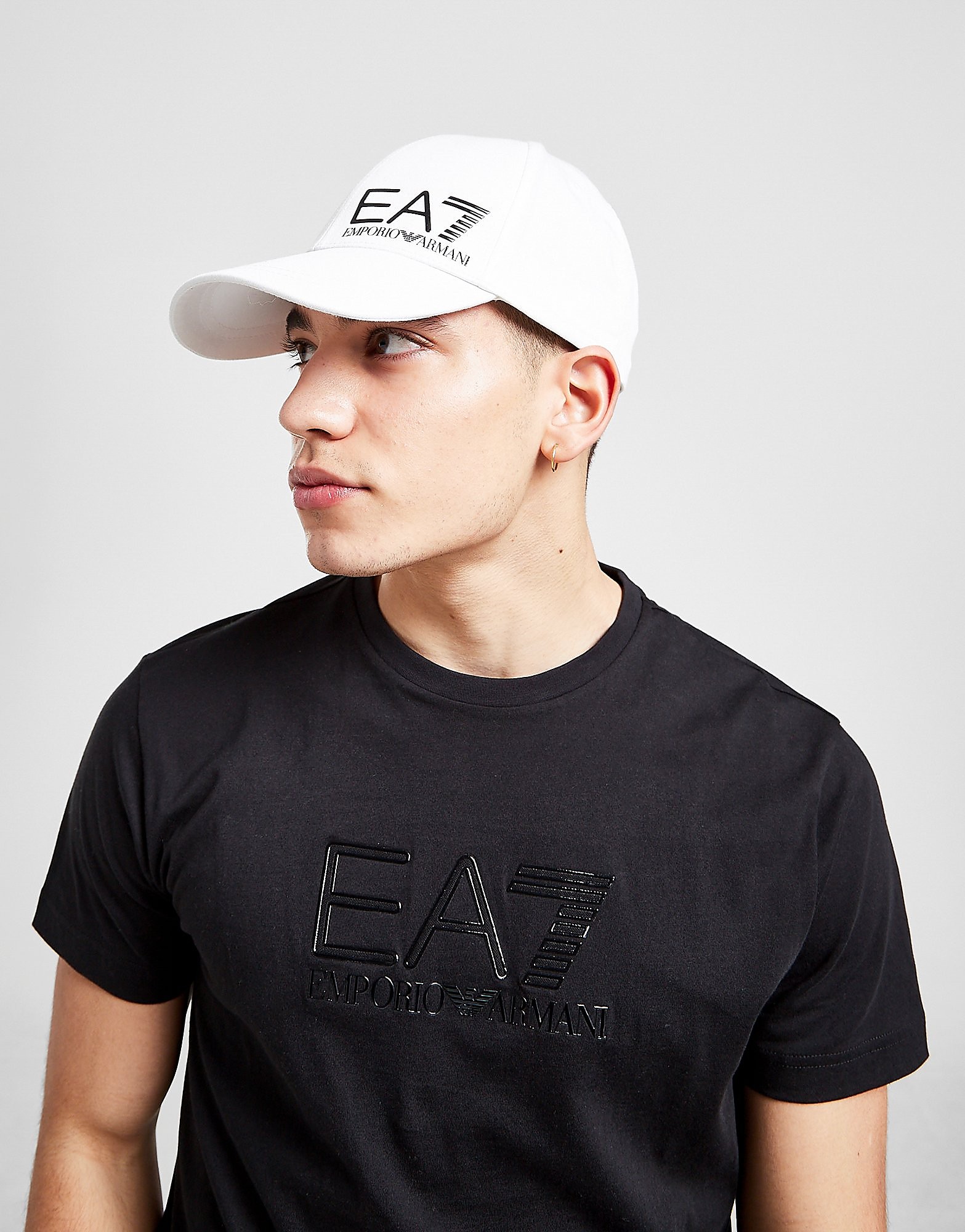 

Emporio Armani EA7 Training Logo Cap - White - Womens, White
