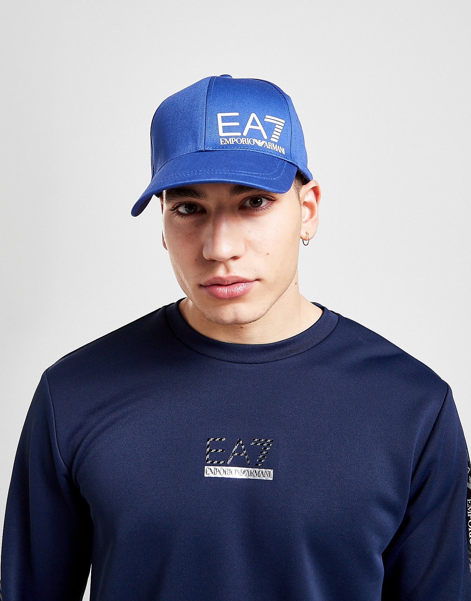 

Emporio Armani EA7 Training Logo Cap - Blue - Womens, Blue