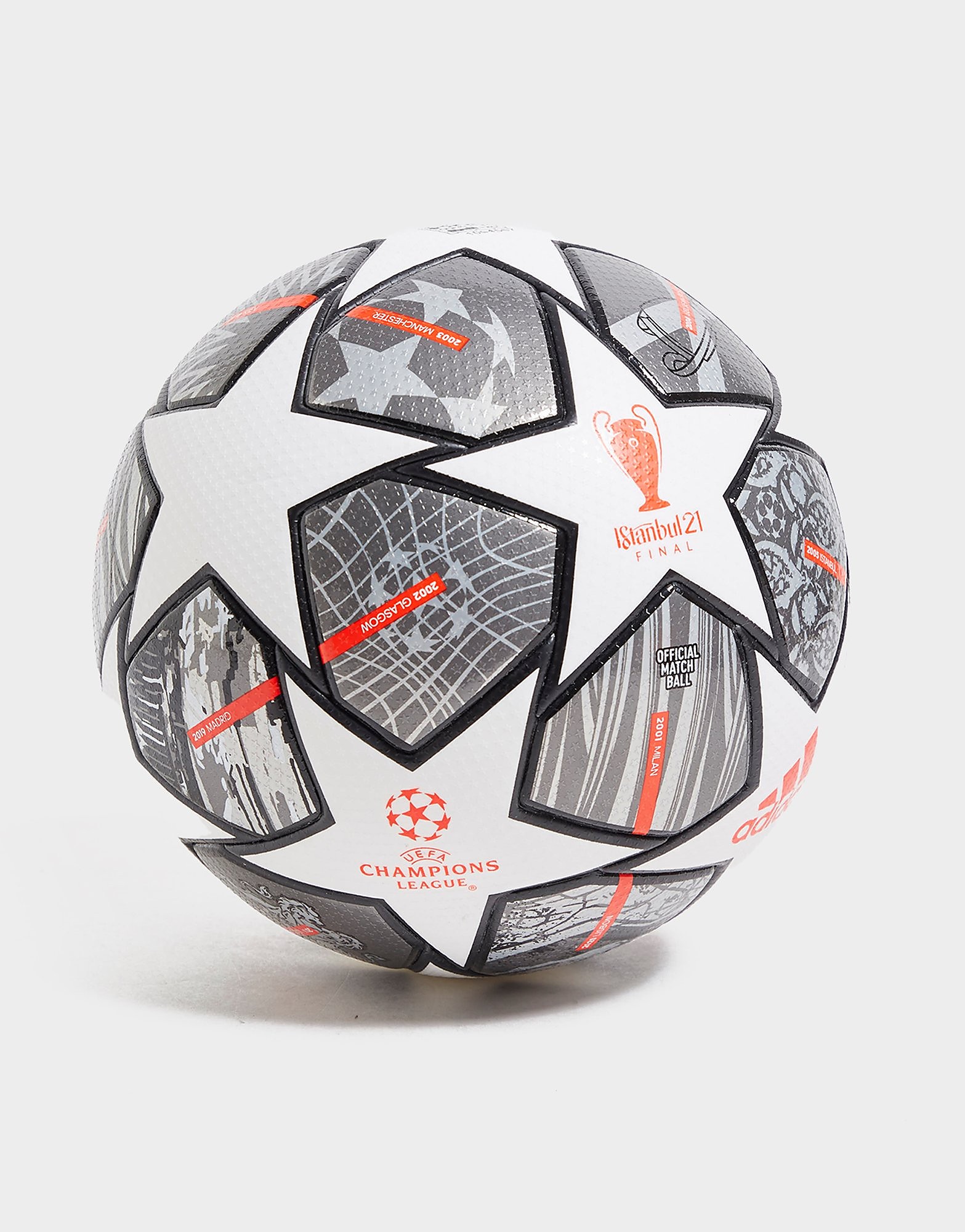 

adidas Champions League 2021 Finale Pro Football - White / Iron Metallic / Silver Metallic - Kids, White / Iron Metallic / Silver Metallic