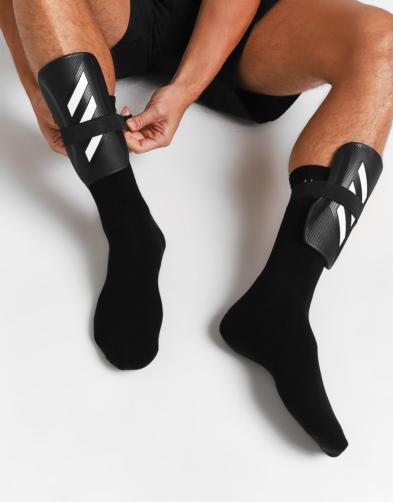 

adidas Tiro Club Shin Guards - Black / White/White - Mens, Black / White/White