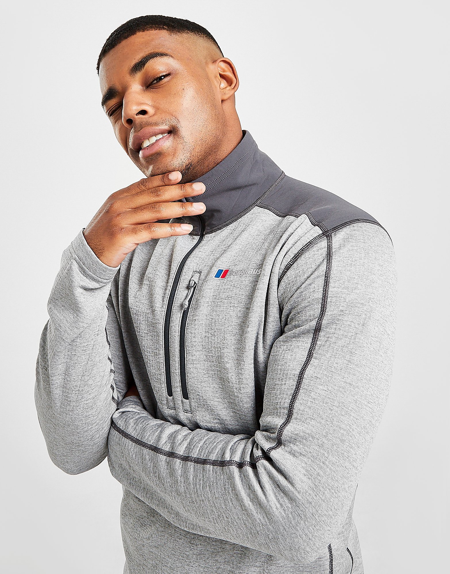 

Berghaus 1/2 Zip Spitzer Sweatshirt - Only at JD - Grey - Mens, Grey