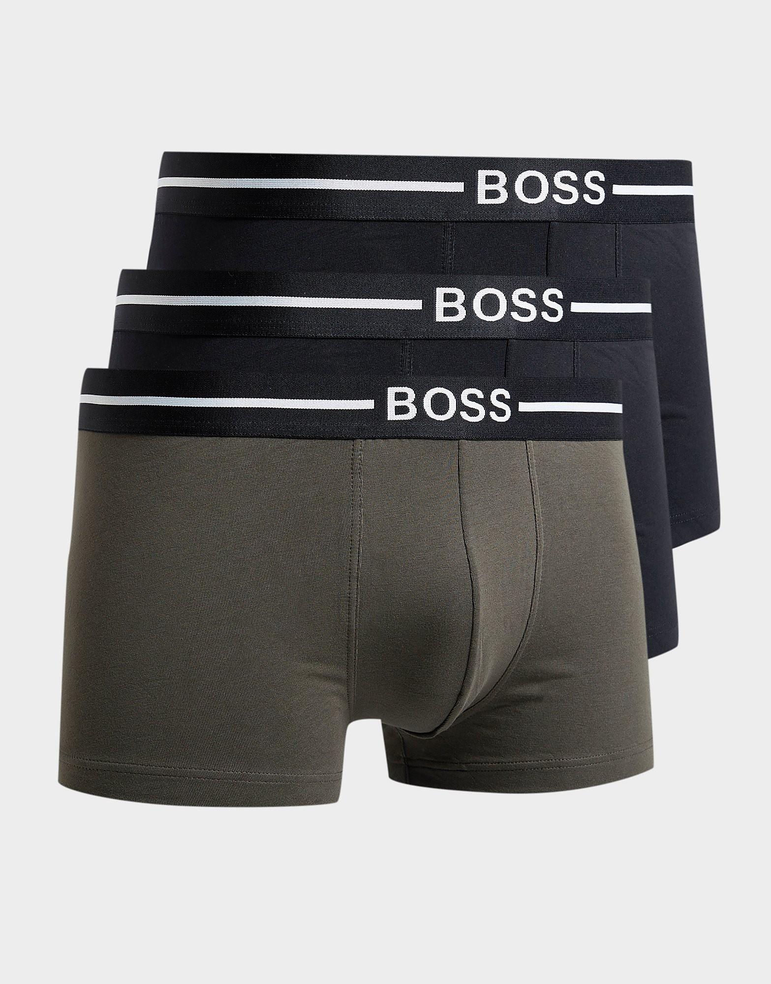 BOSS 3-Pack Trunks - Black/Green - Mens, Black/Green