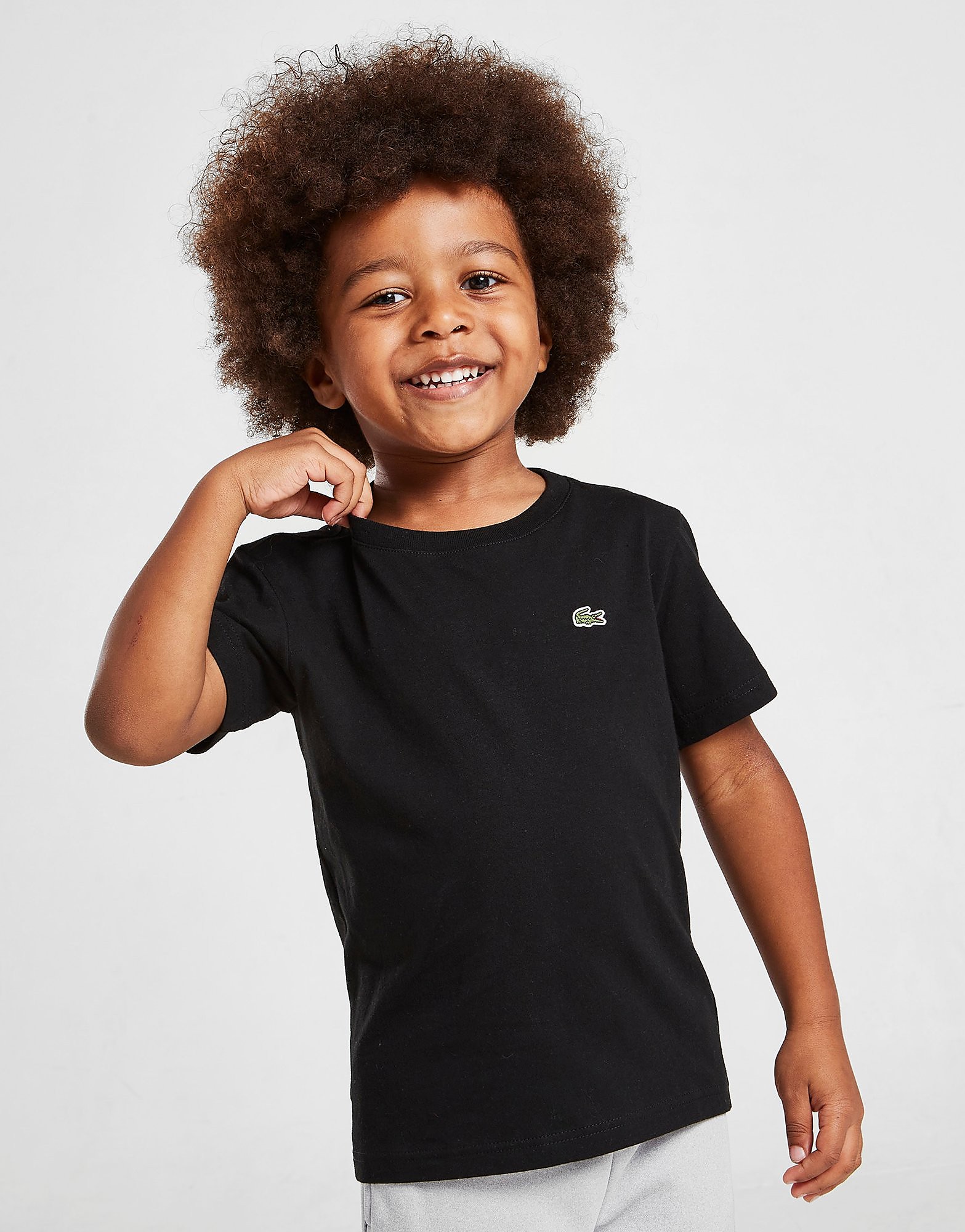 Lacoste t-paita lapset - kids, musta, lacoste