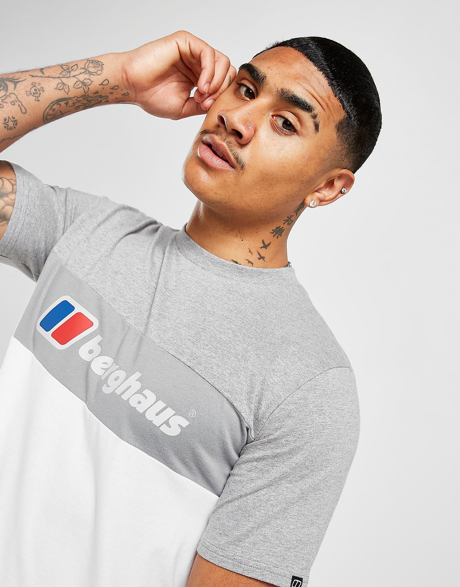 

Berghaus Colour Block T-Shirt - Only at JD - Grey/White - Mens, Grey/White
