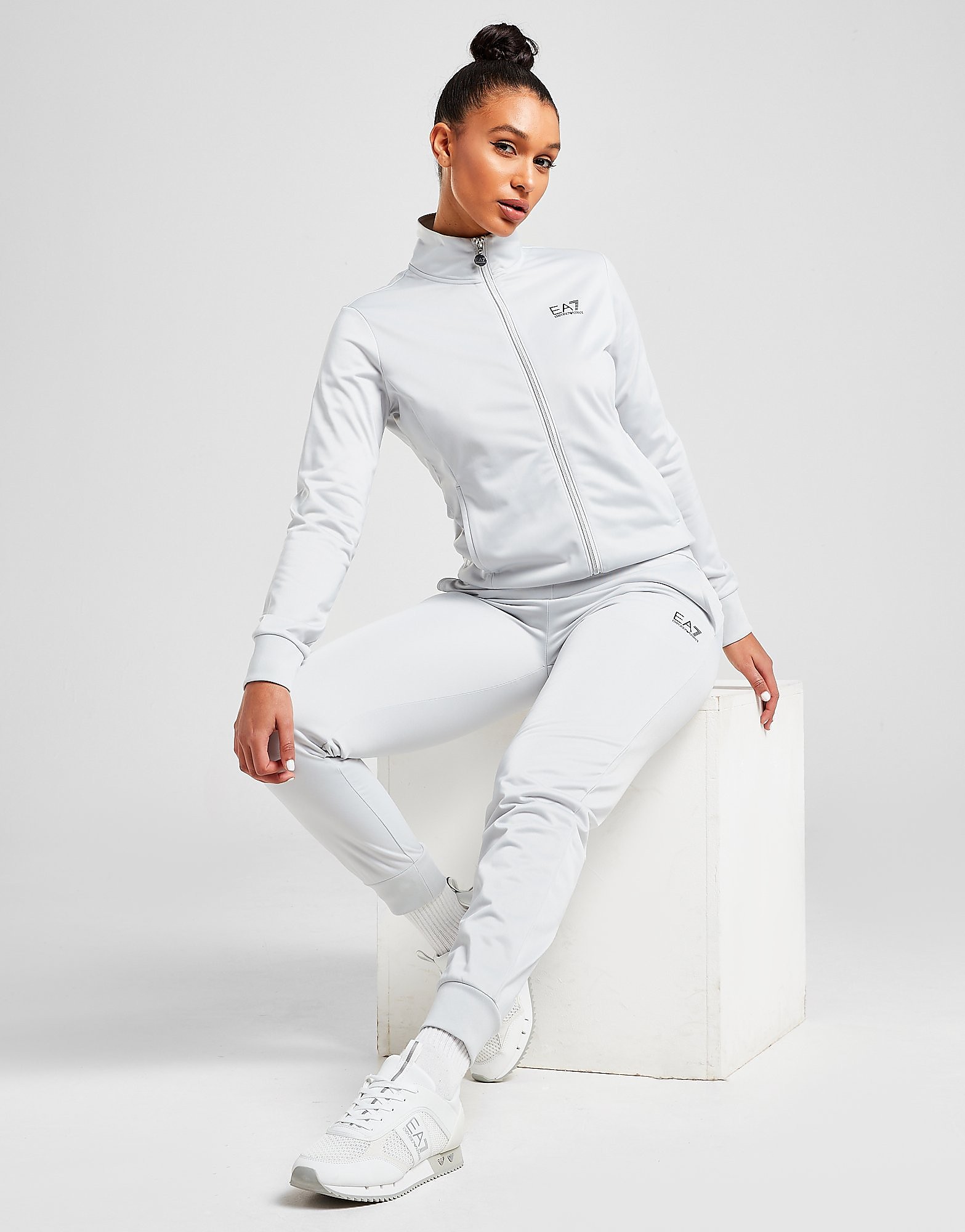 Emporio armani ea7 core poly tracksuit - womens, harmaa, emporio armani  ea7, JD Sports