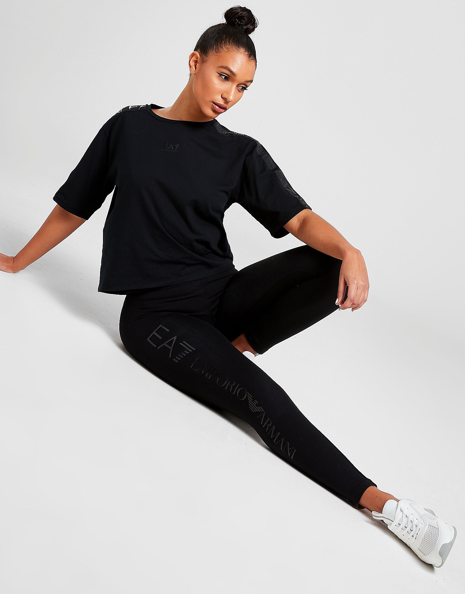

Emporio Armani EA7 High Waist Leggings - BLACK - Womens, BLACK