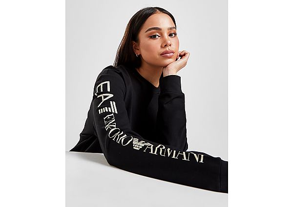 Emporio Armani EA7 Sweatshirt Manches Longues Logo Crew Femme