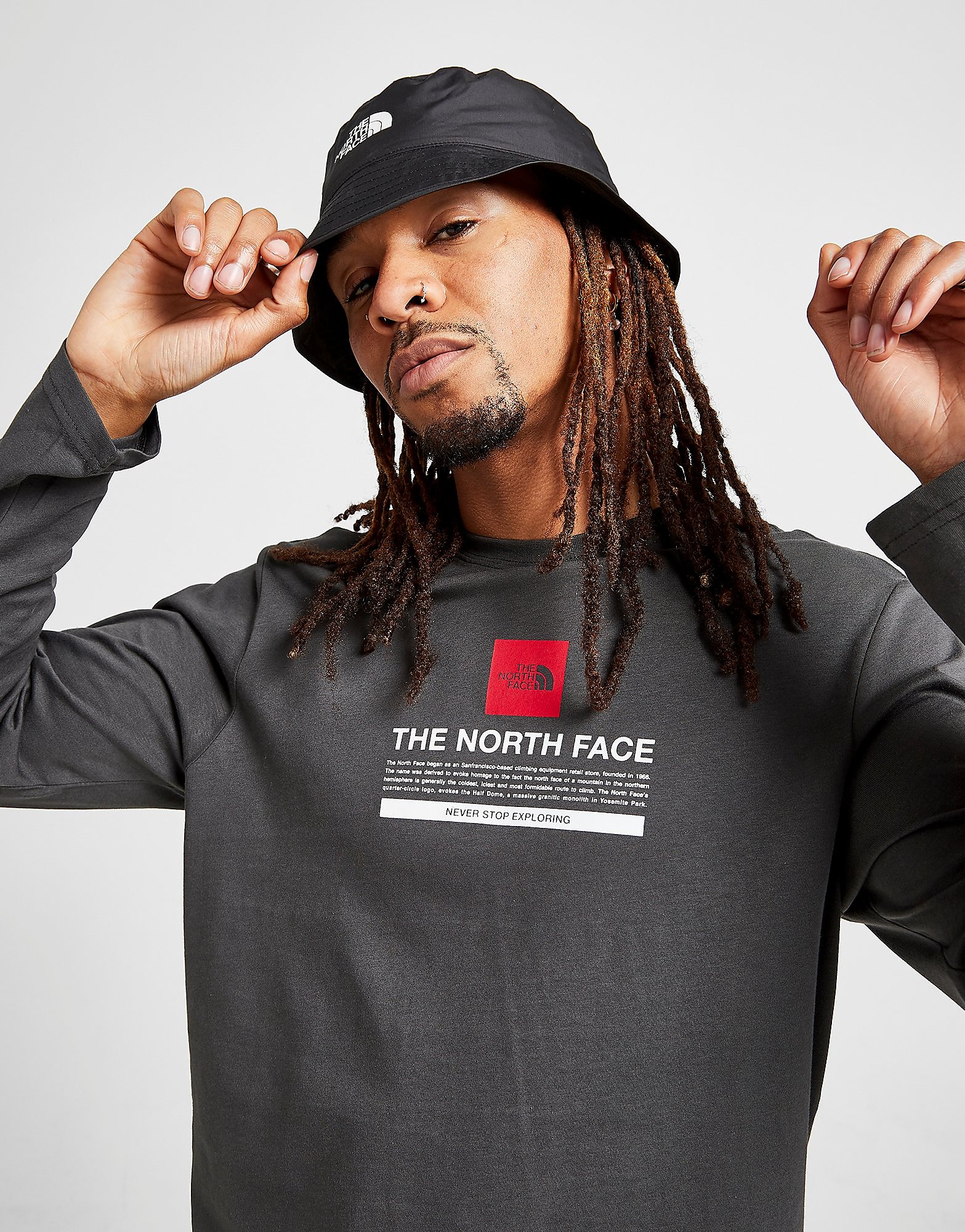 

The North Face Notes Long Sleeve T-Shirt - Grey - Mens, Grey