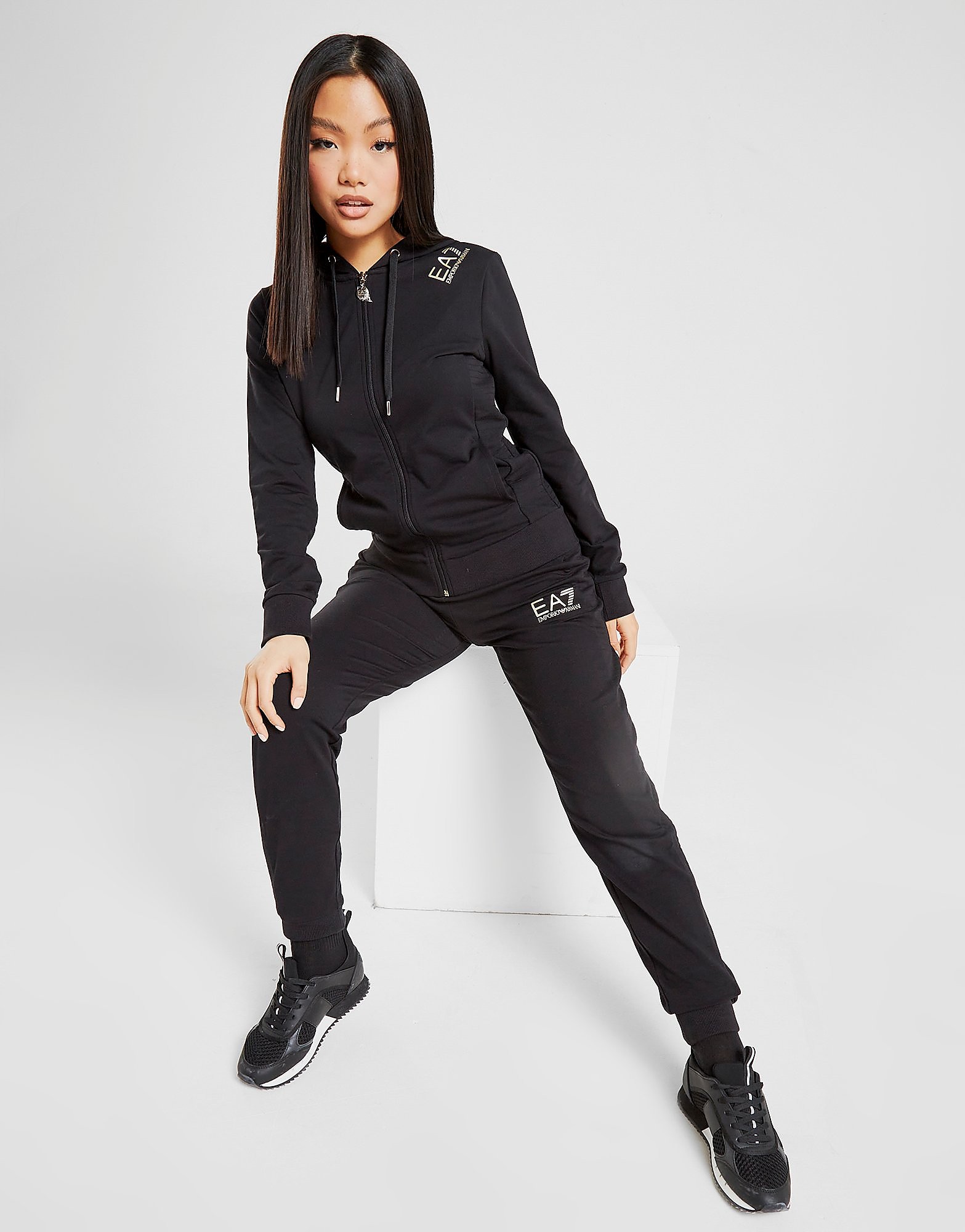 

Emporio Armani EA7 Quilt Panel Tracksuit - Black - Womens, Black