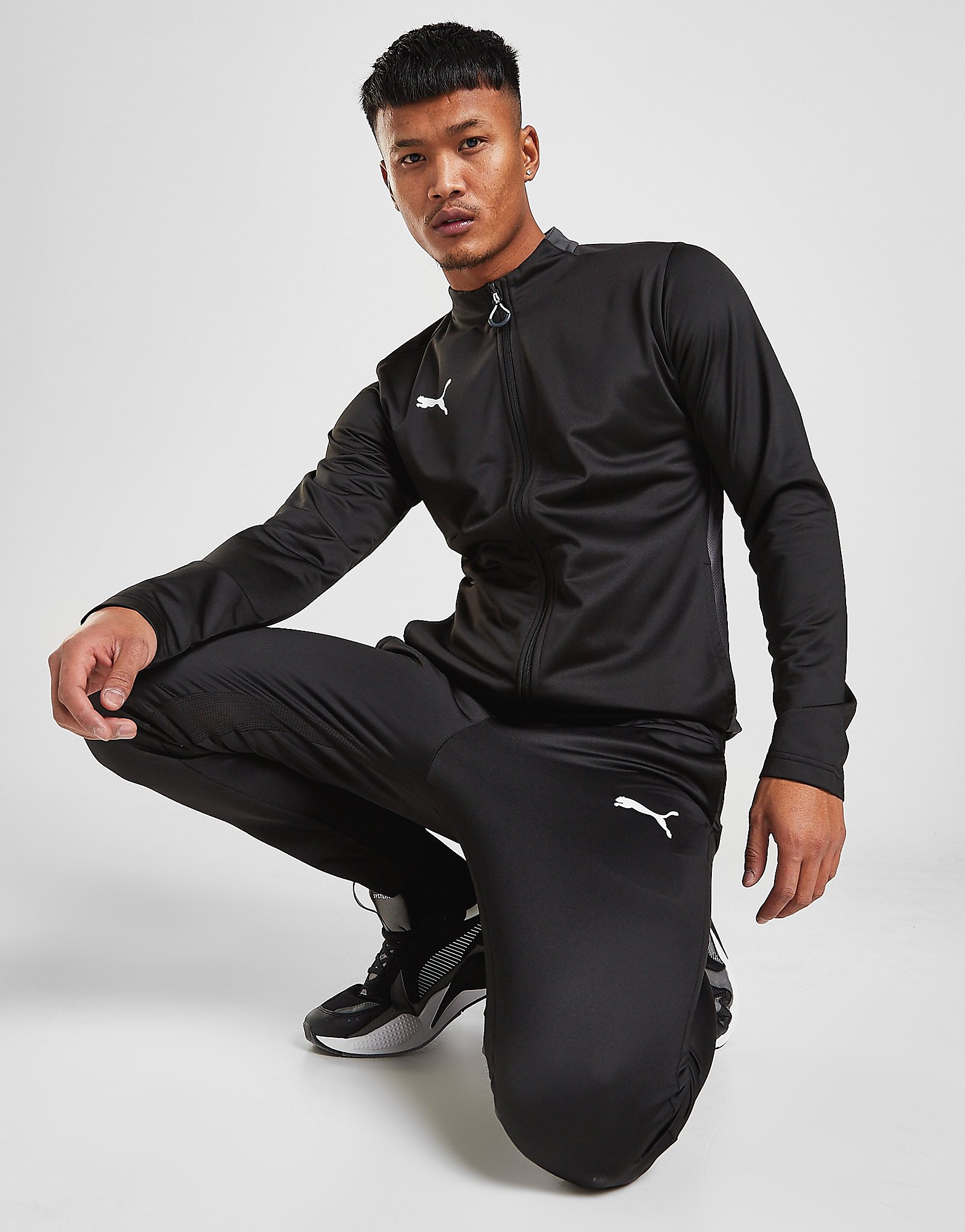 

Puma Football Poly Tracksuit - Black - Mens, Black