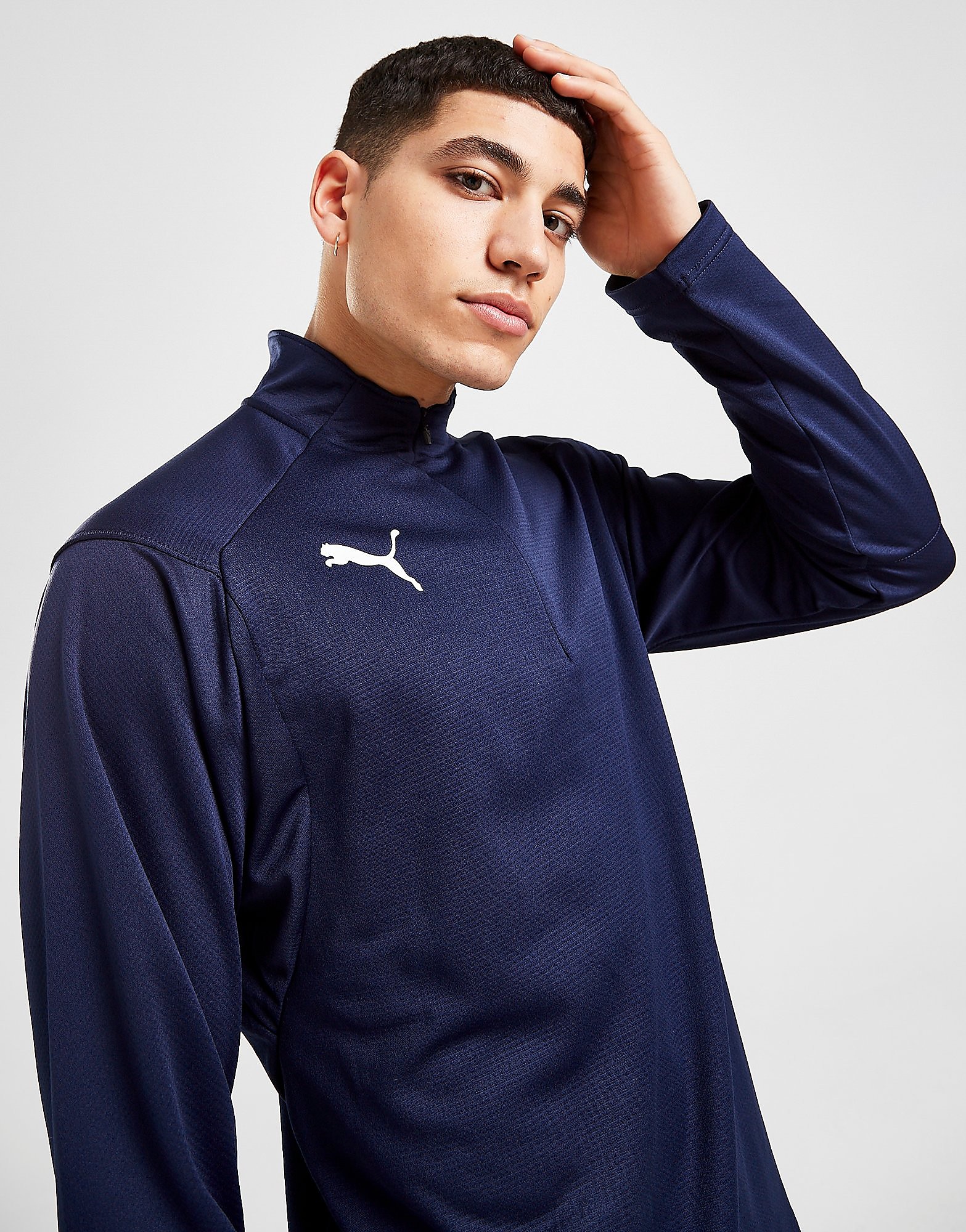 

Puma Football 1/2 Zip Top - Blue - Mens, Blue