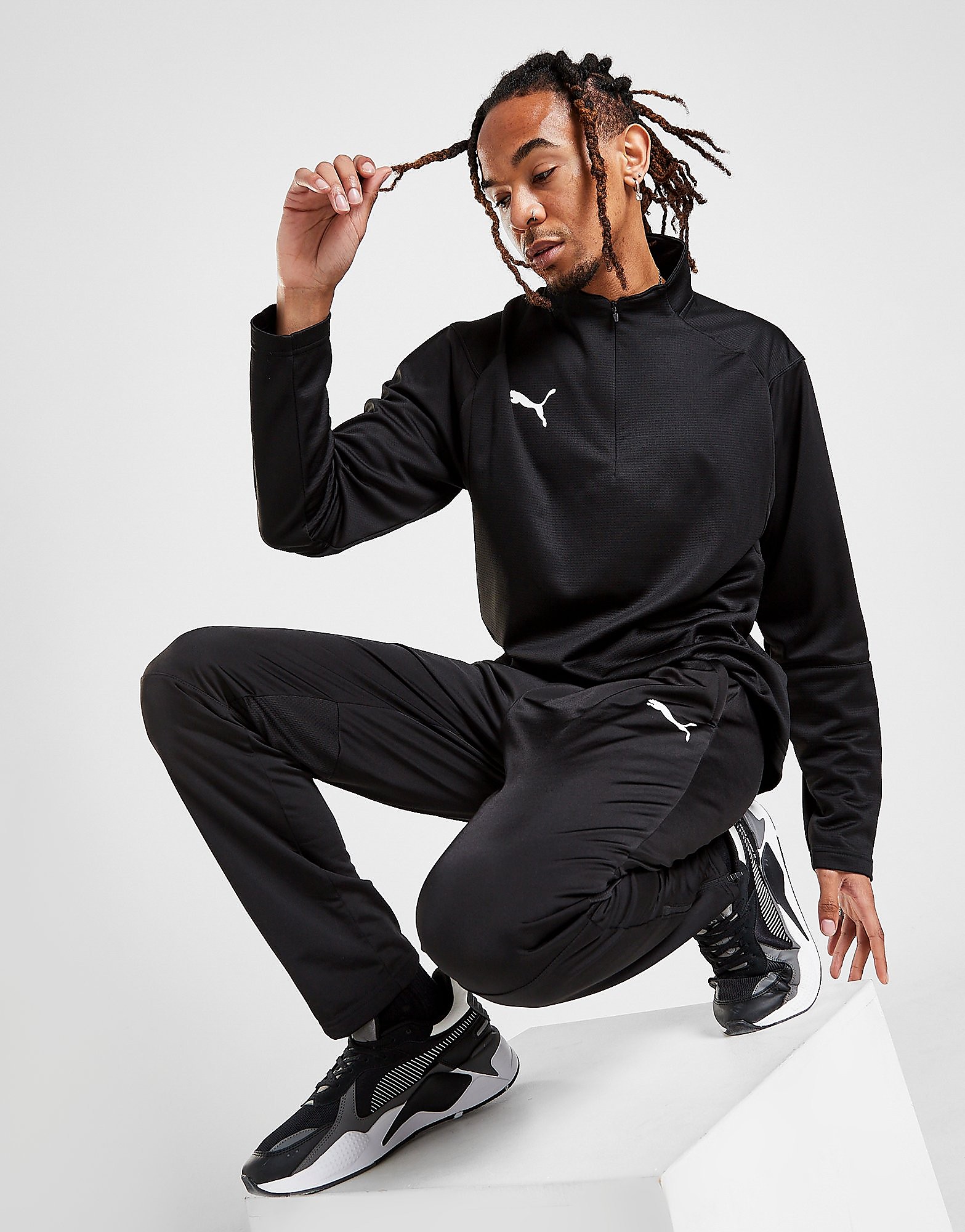 

Puma Football Training Pants - Black/Black - Mens, Black/Black