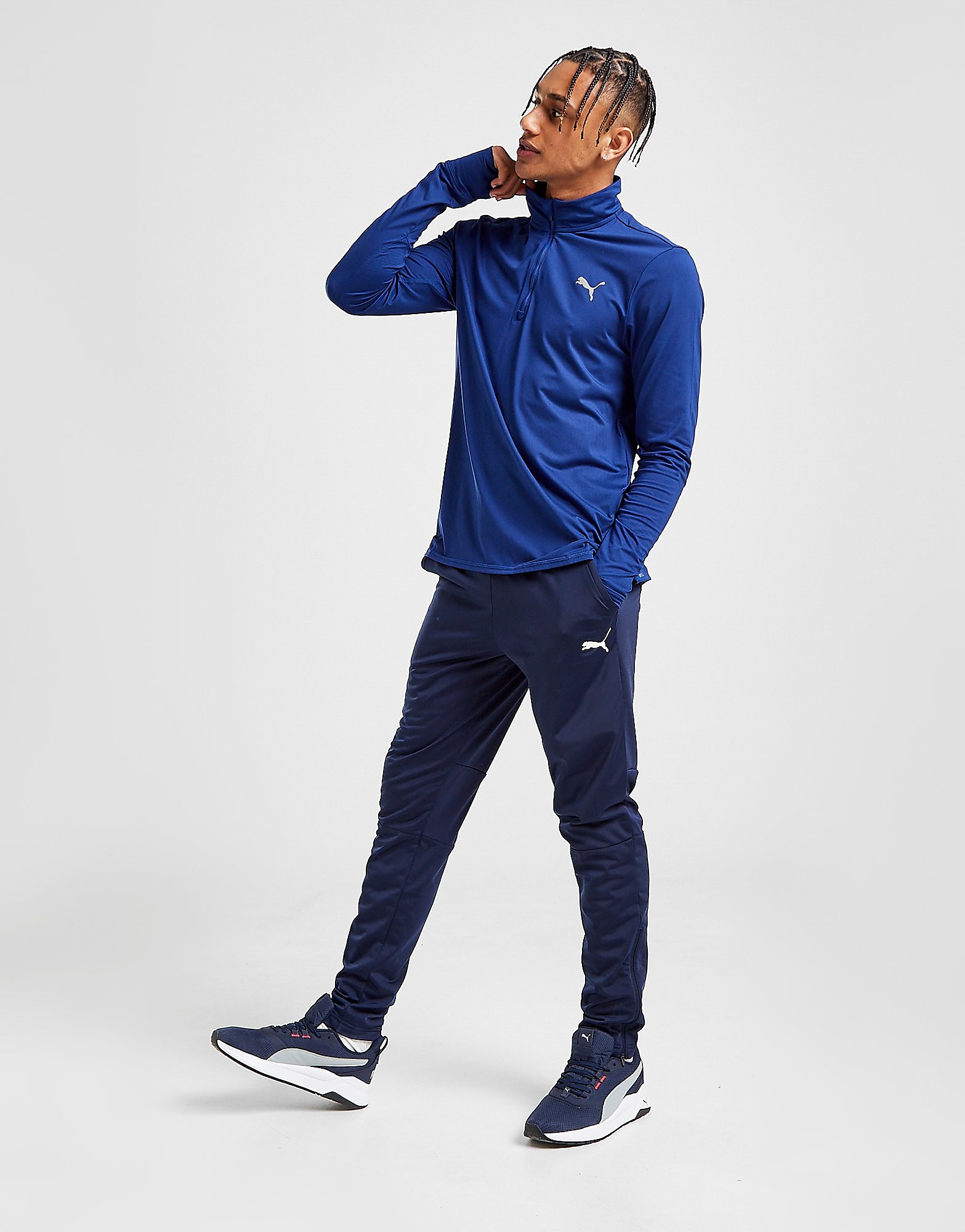 

Puma Football Training Track Pants - Navy - Mens, Navy