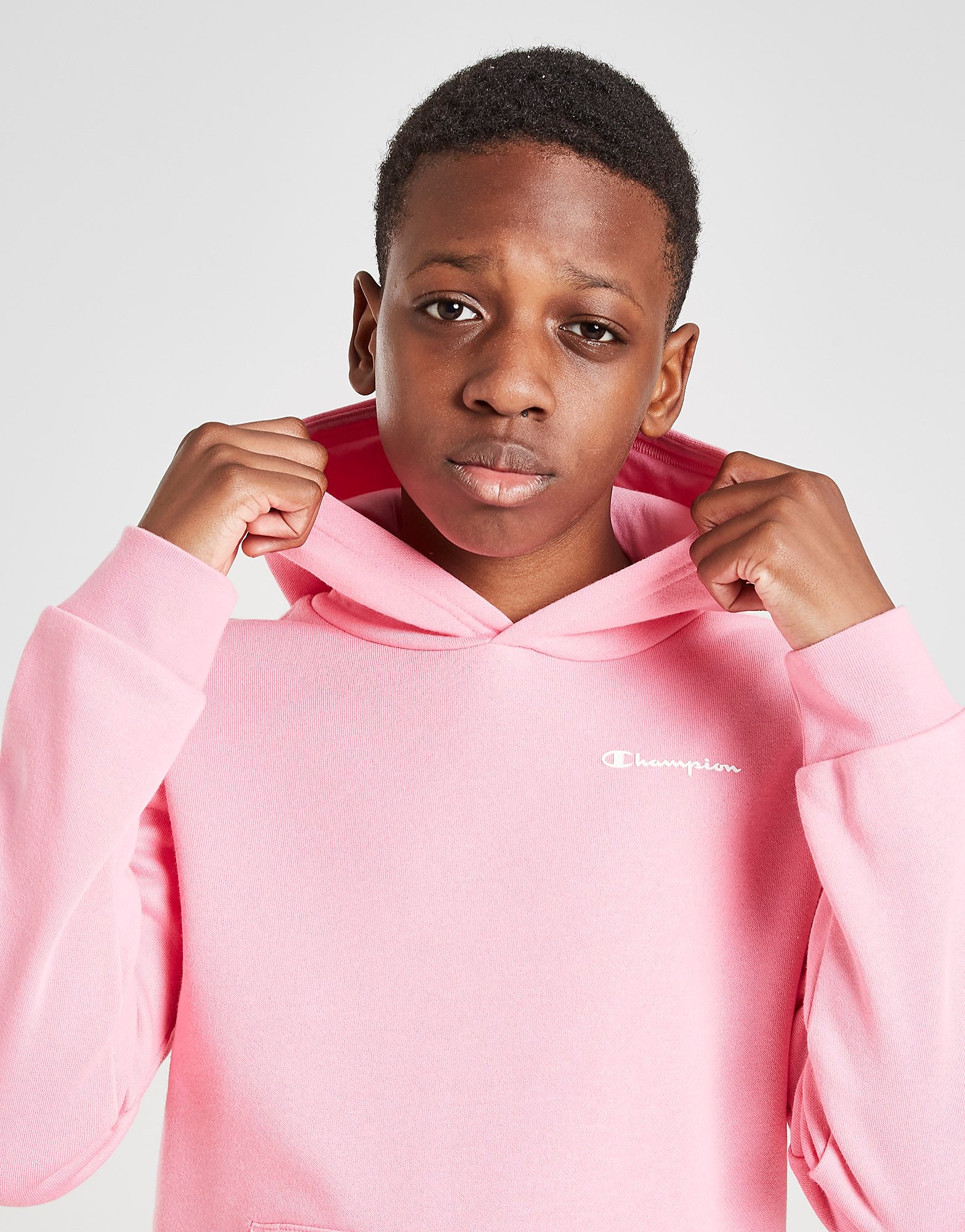 

Champion Small Logo Hoodie Junior - Only at JD - Pink - Kids, Pink