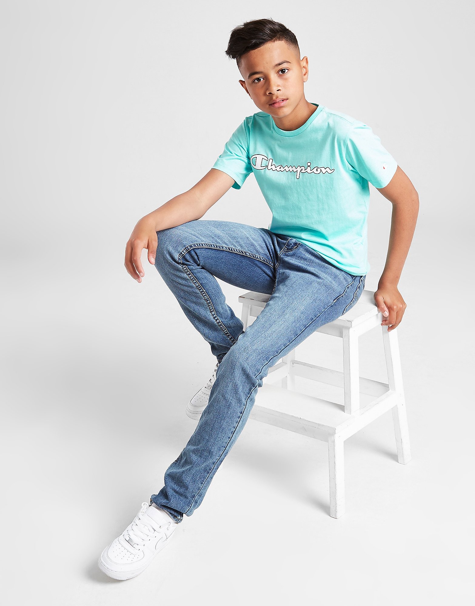 

Champion Core Logo T-Shirt Junior - Only at JD - Blue - Kids, Blue