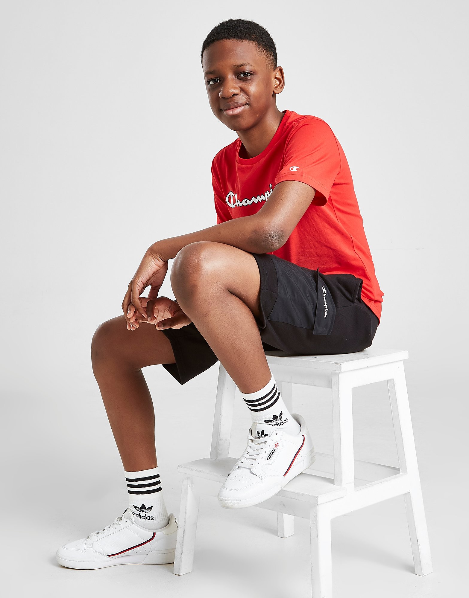 

Champion Fleece Cargo Shorts Junior - Only at JD - Black - Kids, Black
