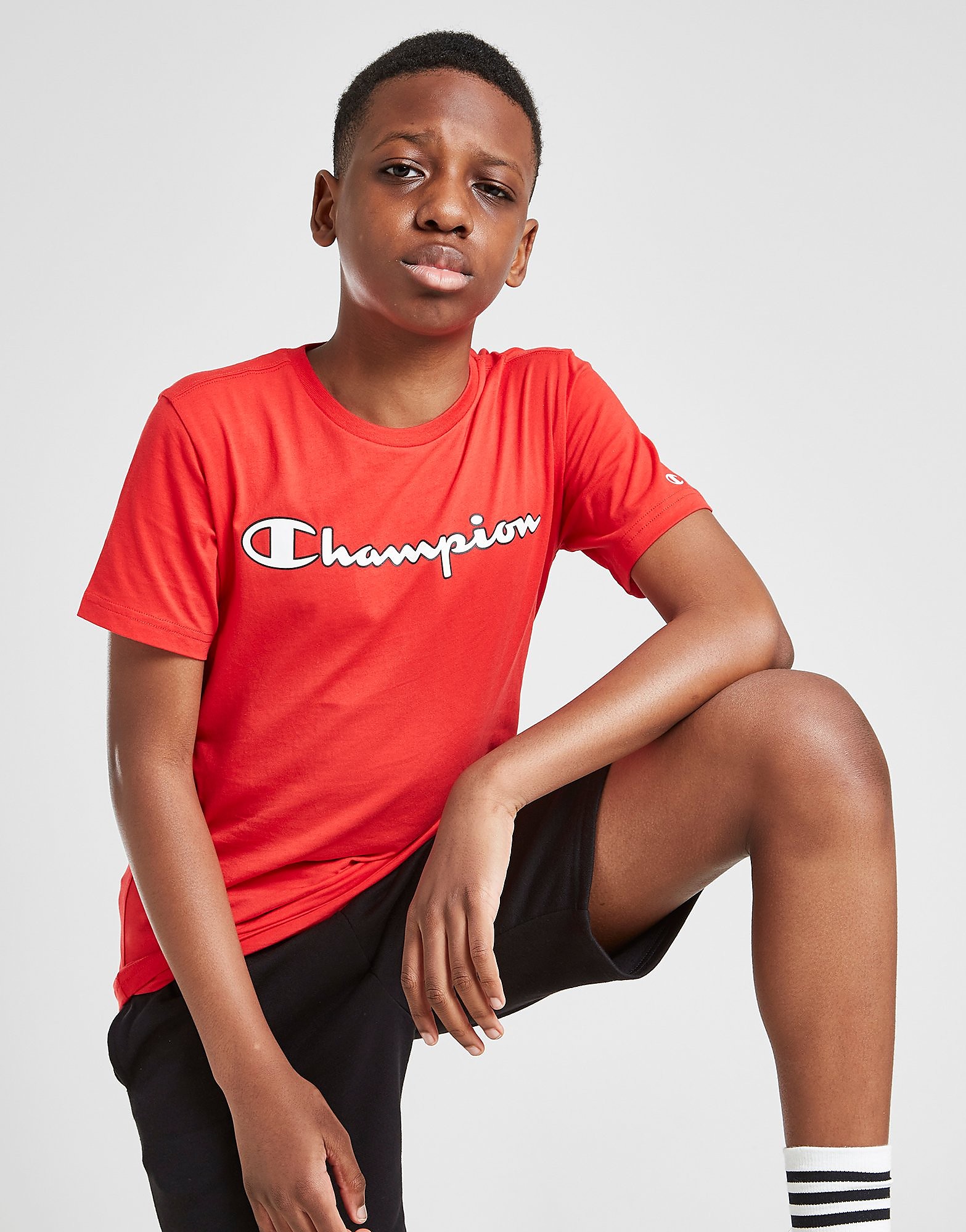 

Champion Core Logo T-Shirt Junior - Only at JD - Red - Kids, Red