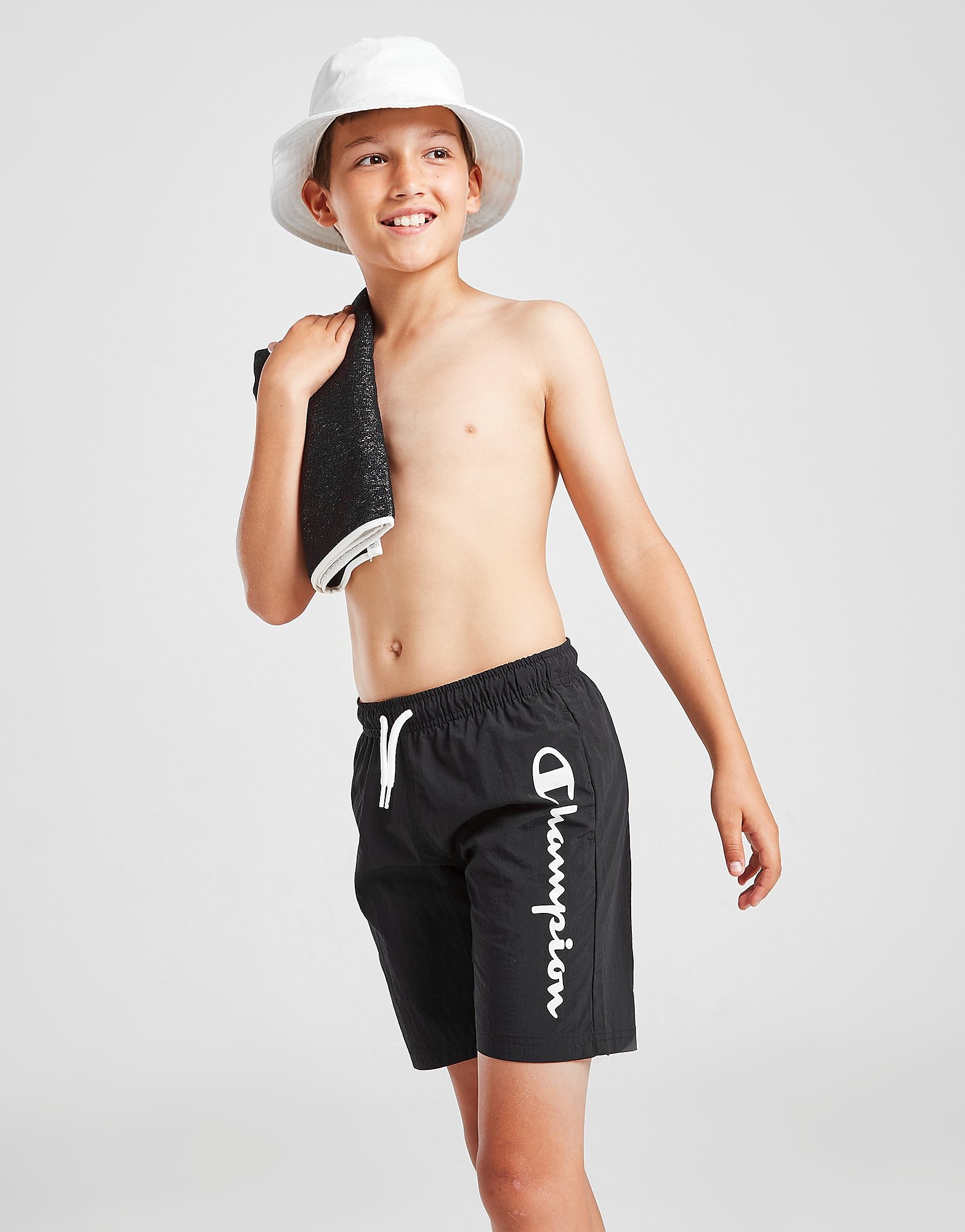 

Champion Logo Swim Shorts Junior - Only at JD - Black - Kids, Black
