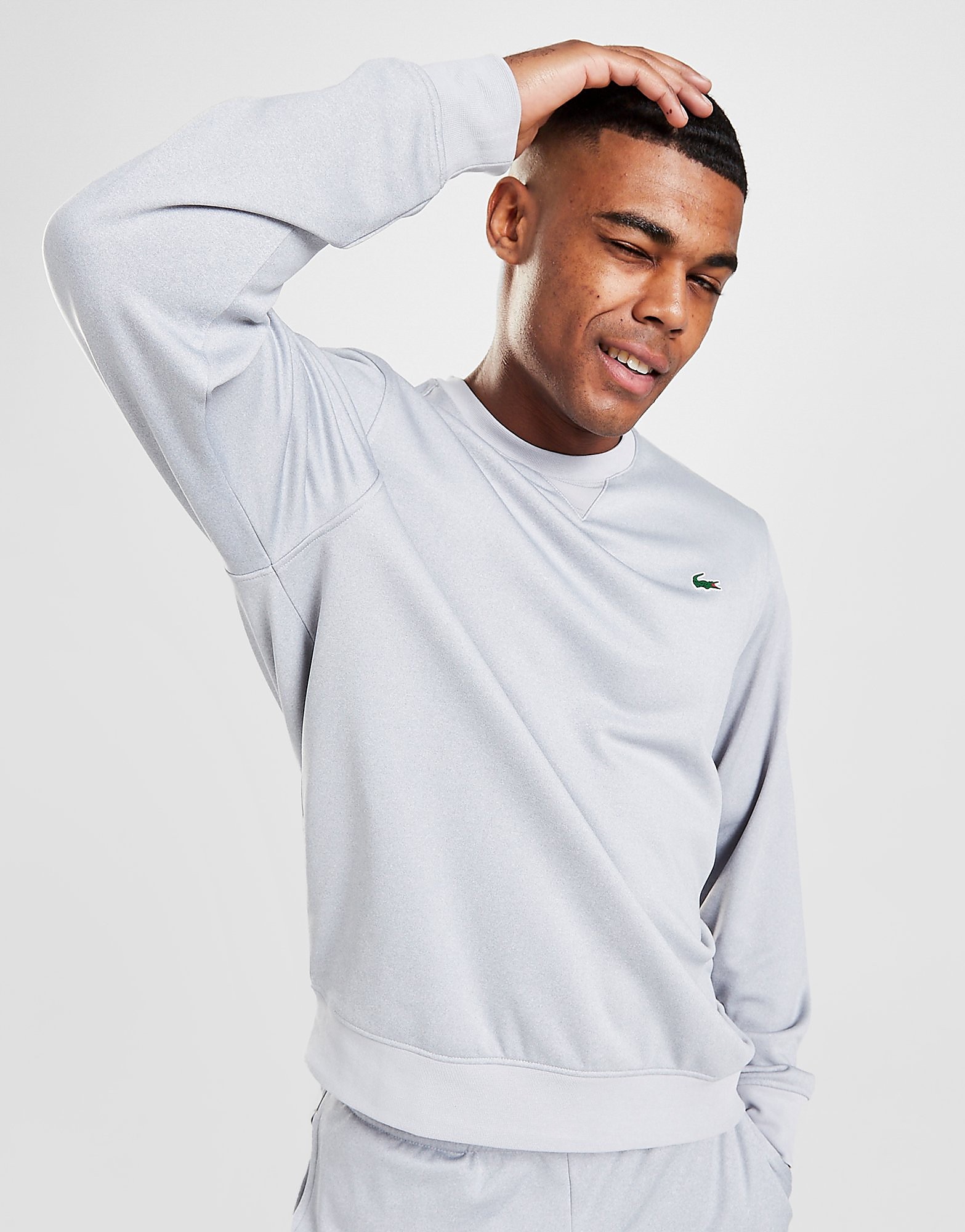 

Lacoste Poly Fleece Crew Sweatshirt - Only at JD - Grey/LGM - Mens, Grey/LGM