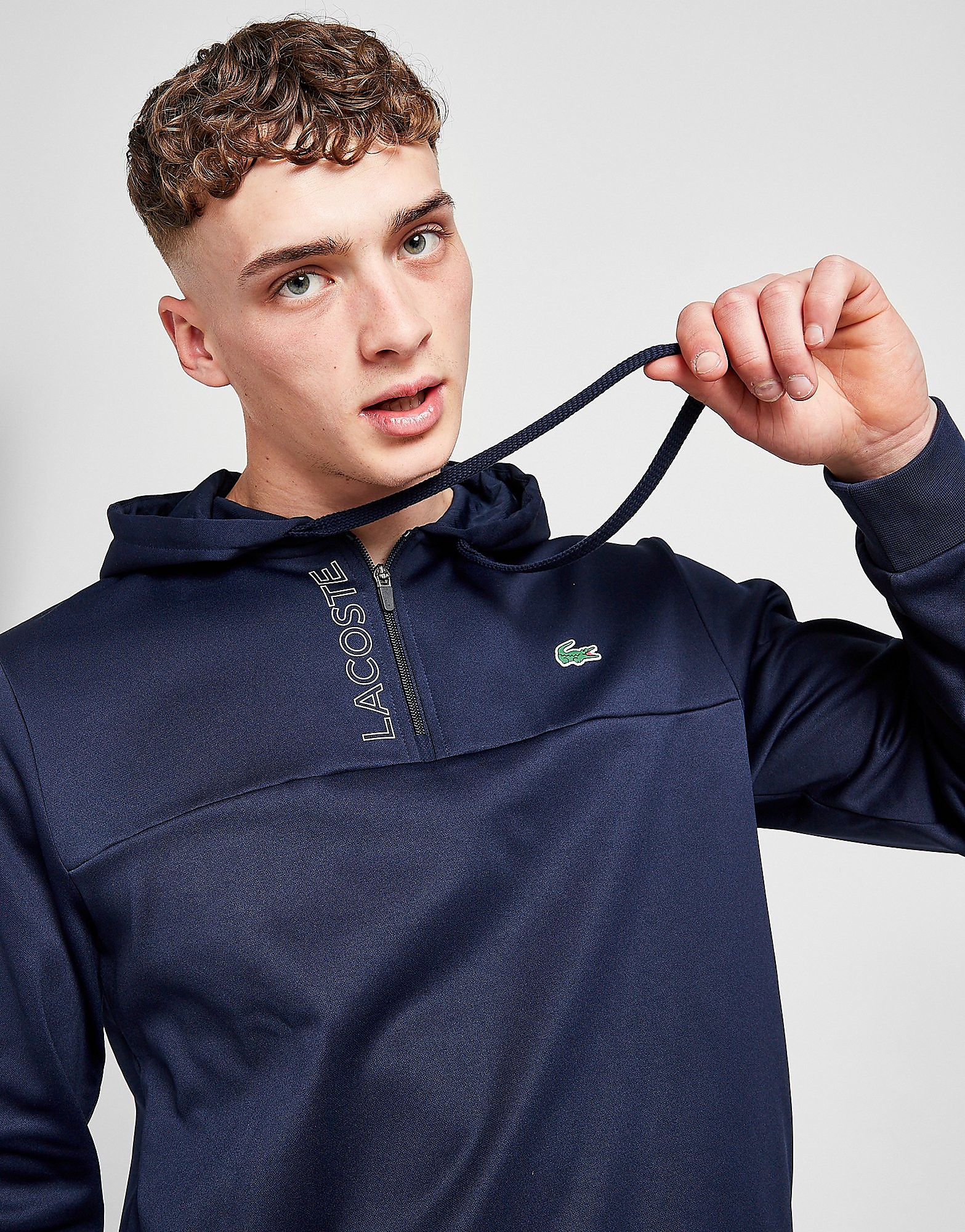 

Lacoste Poly Fleece 1/4 Zip Hoodie - Only at JD - Navy - Mens, Navy