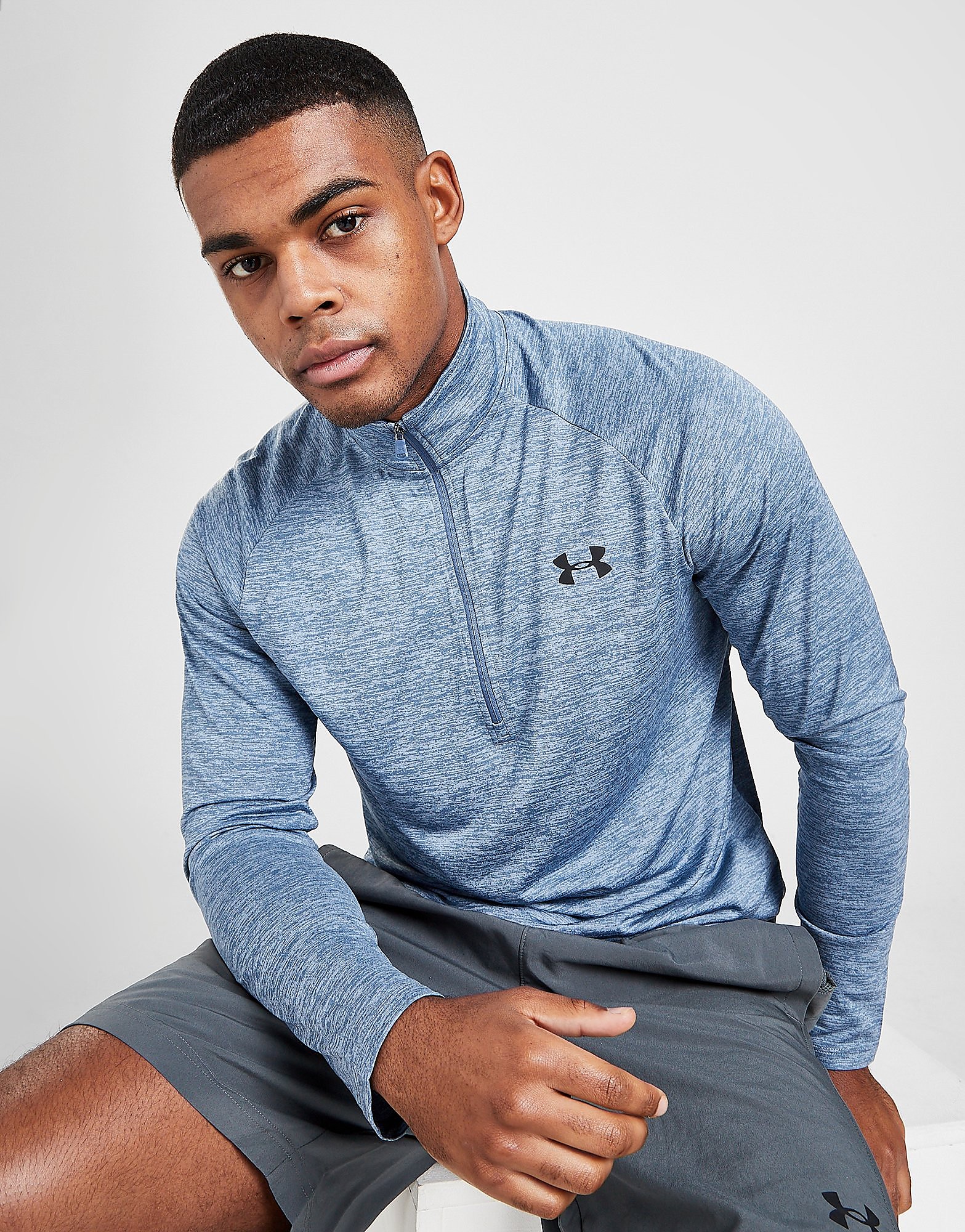 

Under Armour Tech 1/4 Zip Top - Blue - Mens, Blue