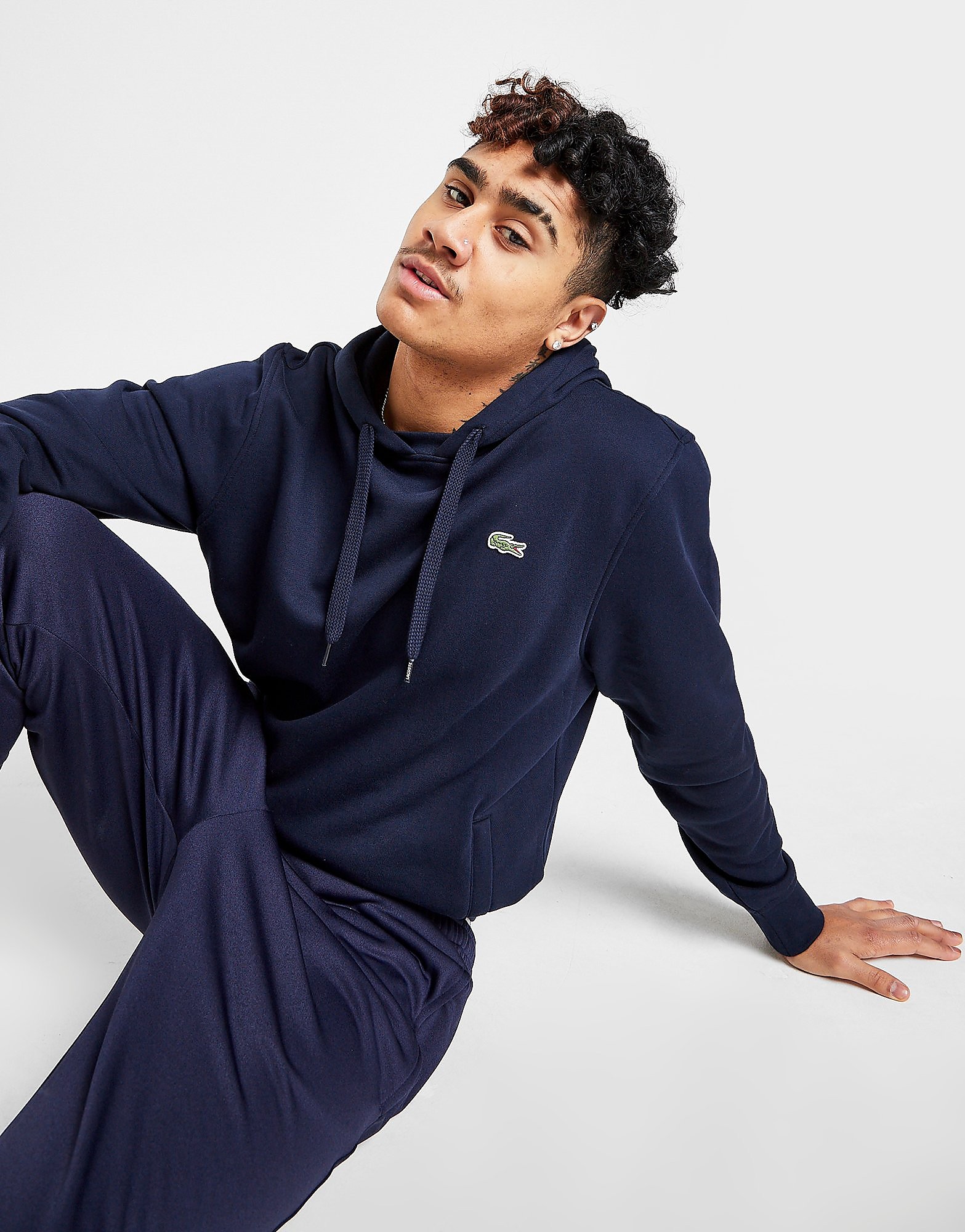 

Lacoste Core Overhead Hoodie - Blue - Mens, Blue