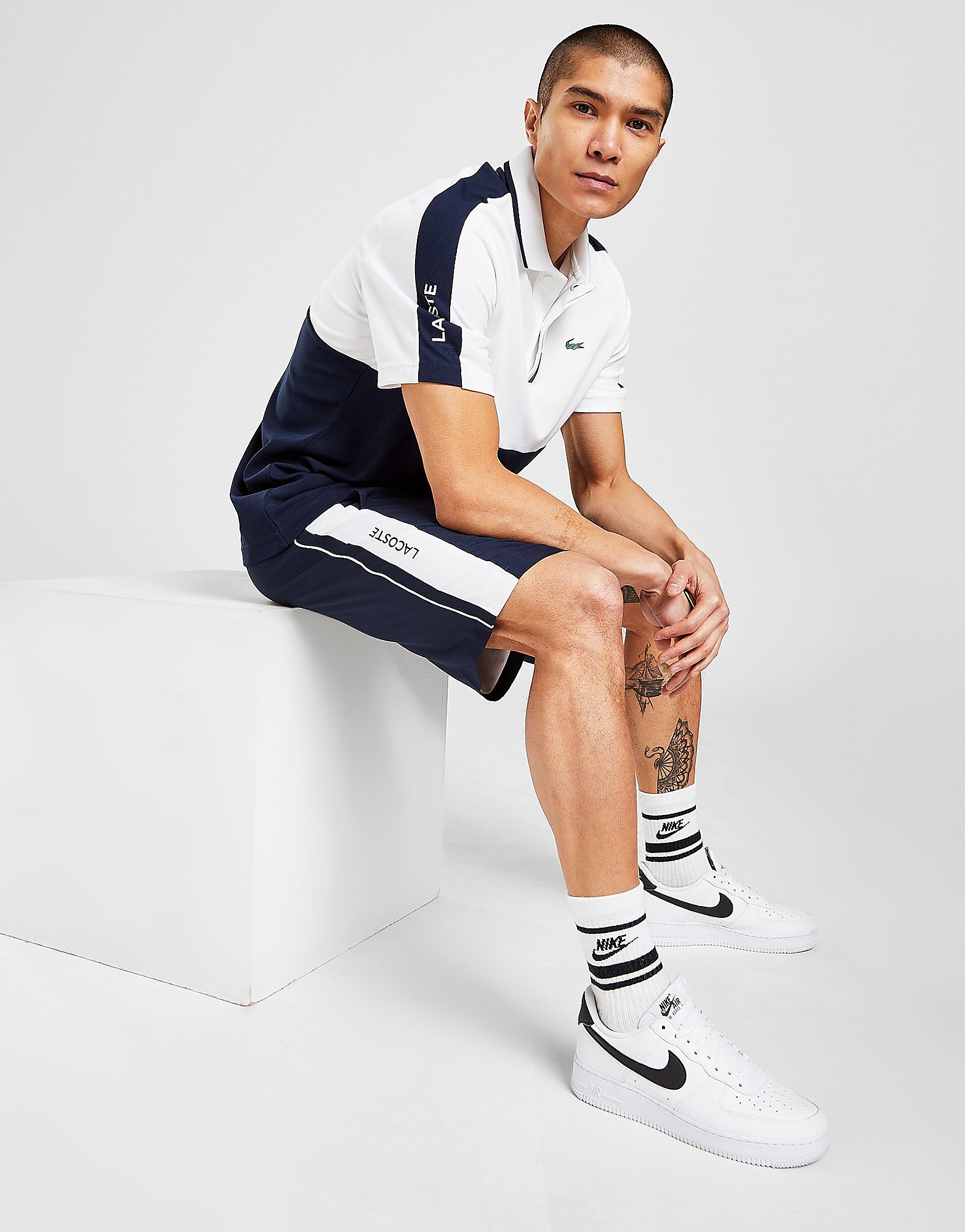 

Lacoste Panel Woven Shorts - Navy - Mens, Navy