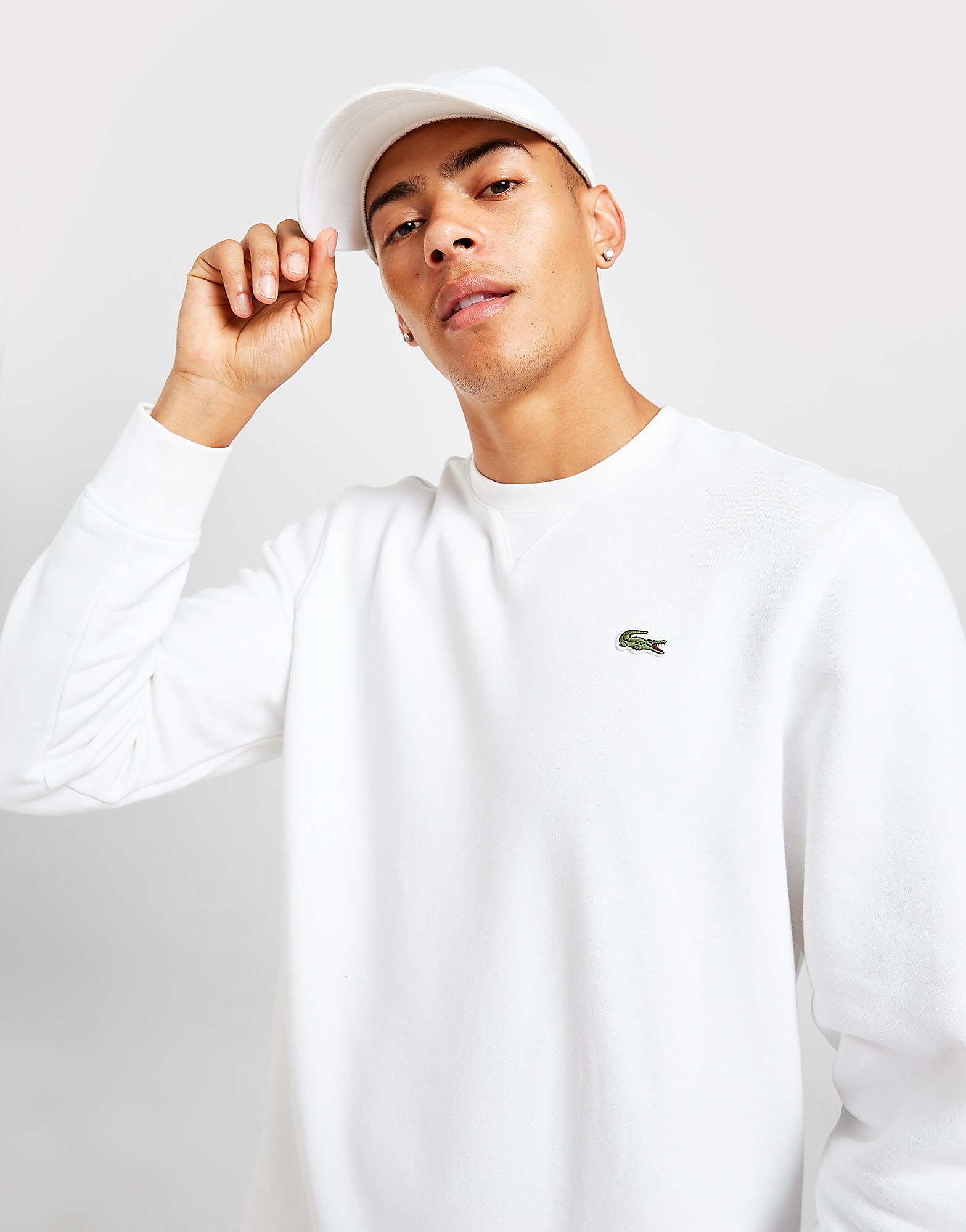 Lacoste Sweatshirt Core Crew - Branco - Mens, Branco