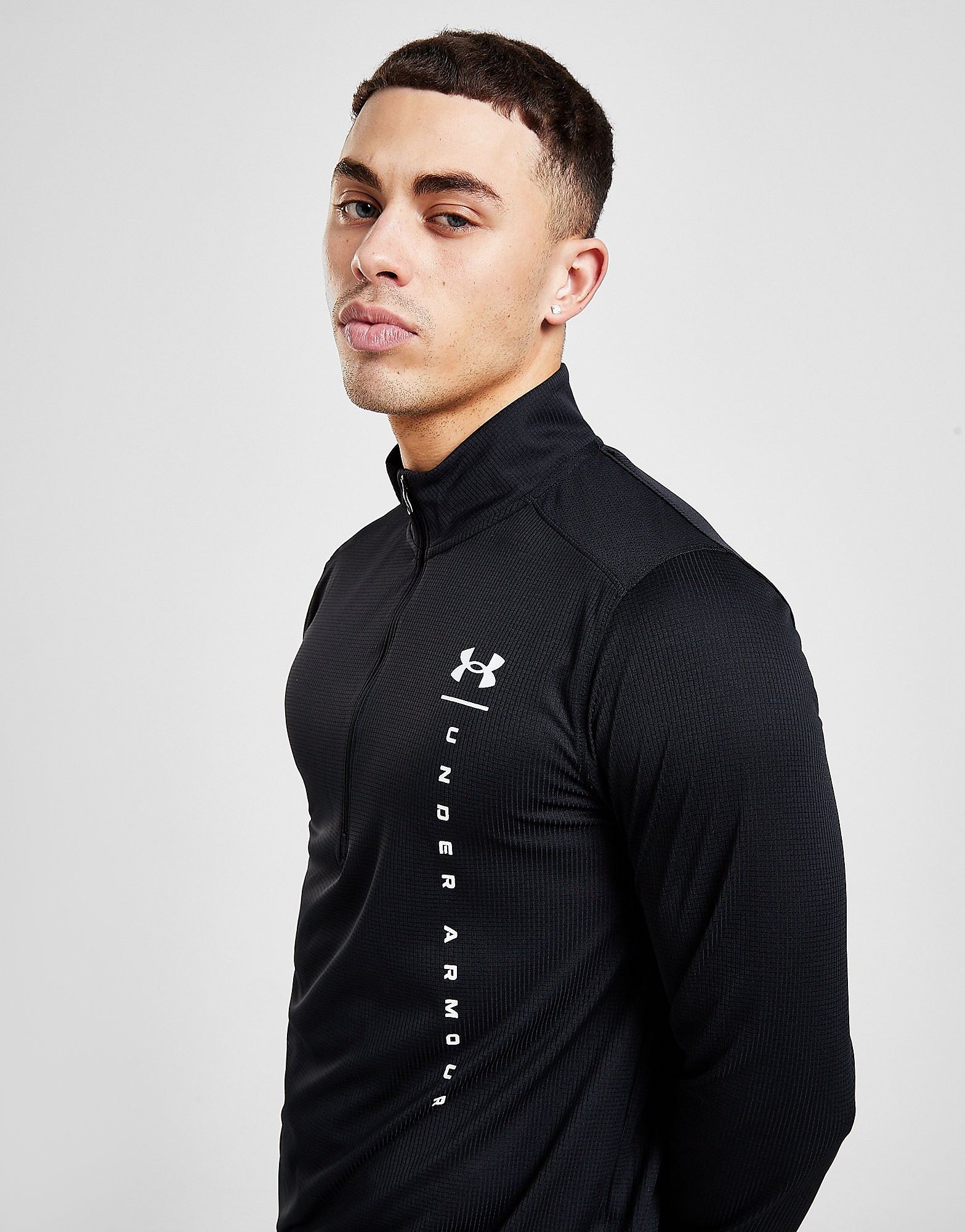 

Under Armour Speed Stride 1/4 Zip Top - Black - Mens, Black