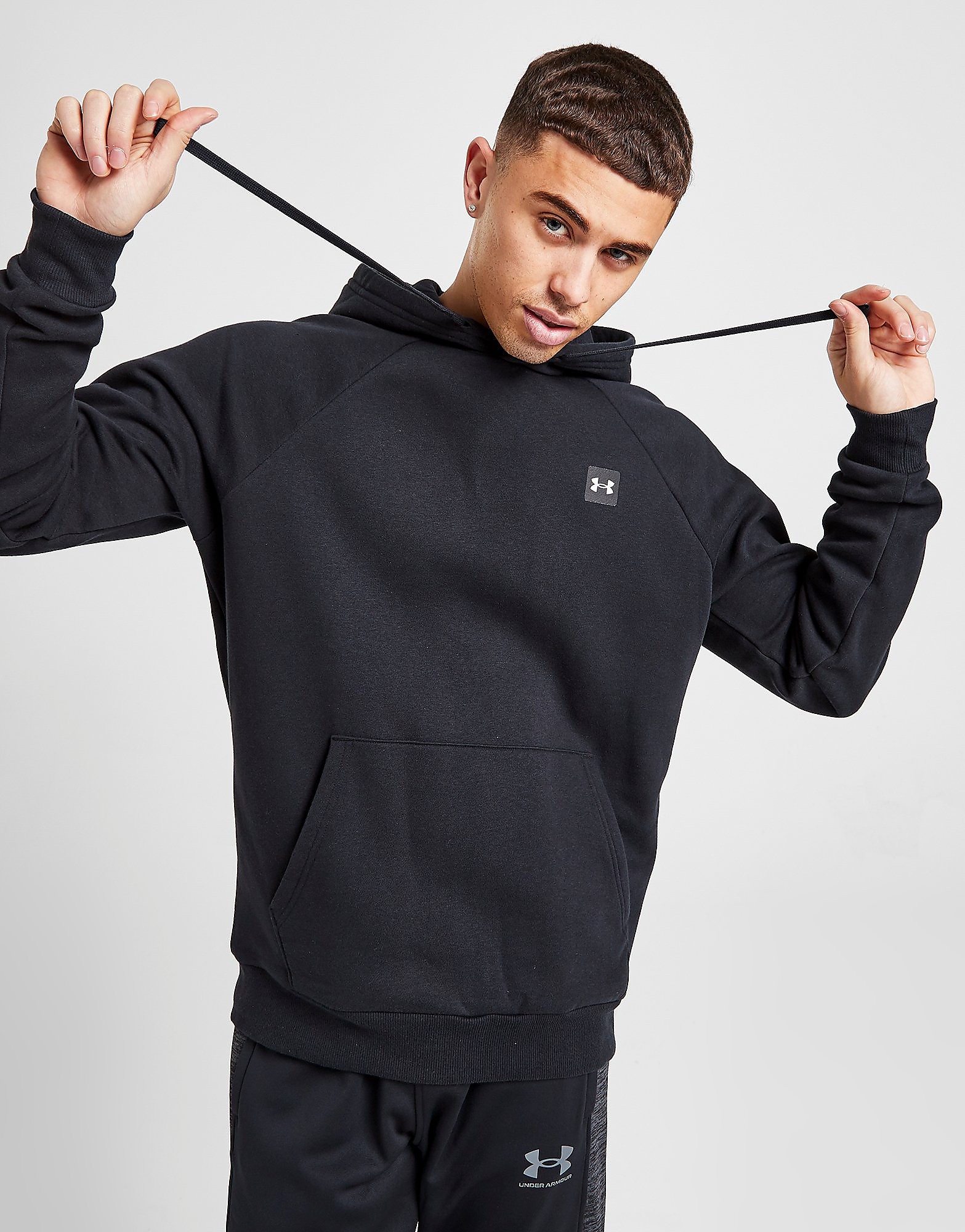 

Under Armour Rival Fleece Overhead Hoodie - Black - Mens, Black