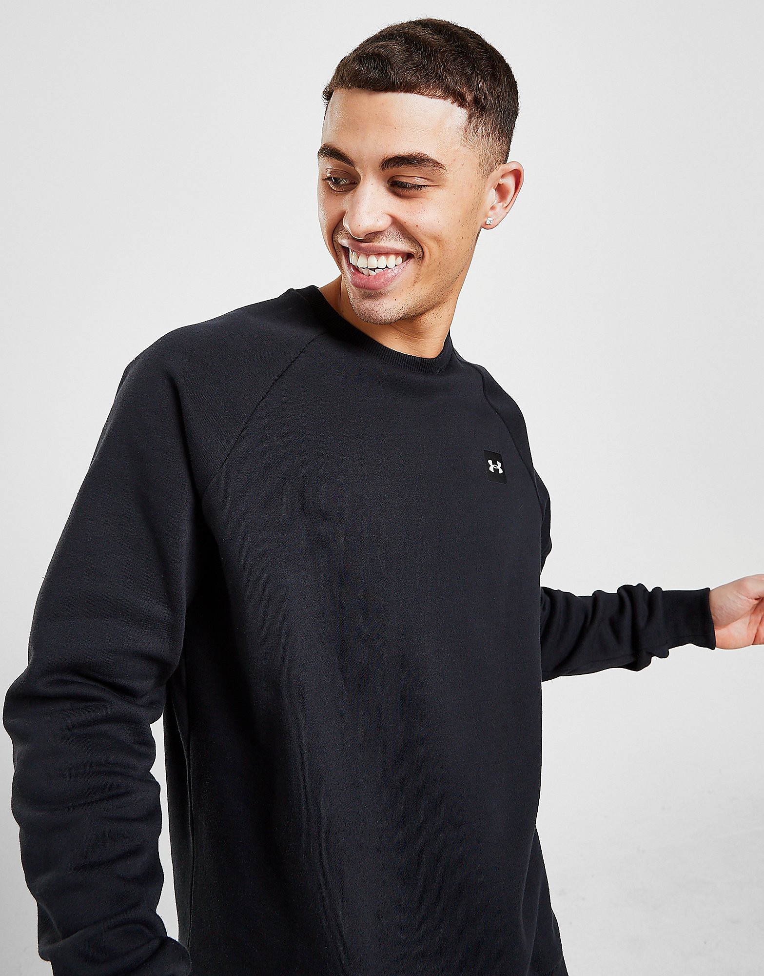 

Under Armour Rival Crew Sweatshirt - Black - Mens, Black