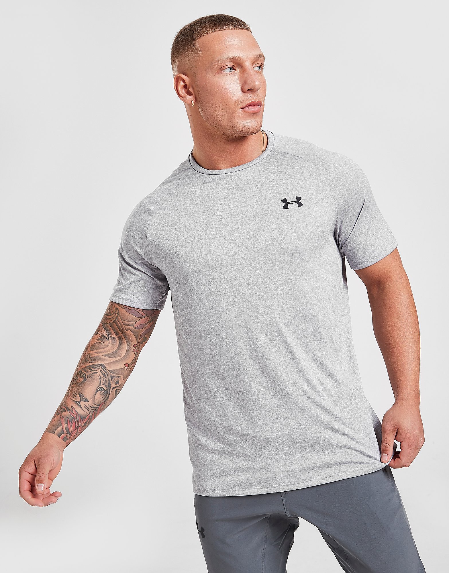 

Under Armour Tech T-Shirt - Steel Light Heather - Mens, Steel Light Heather