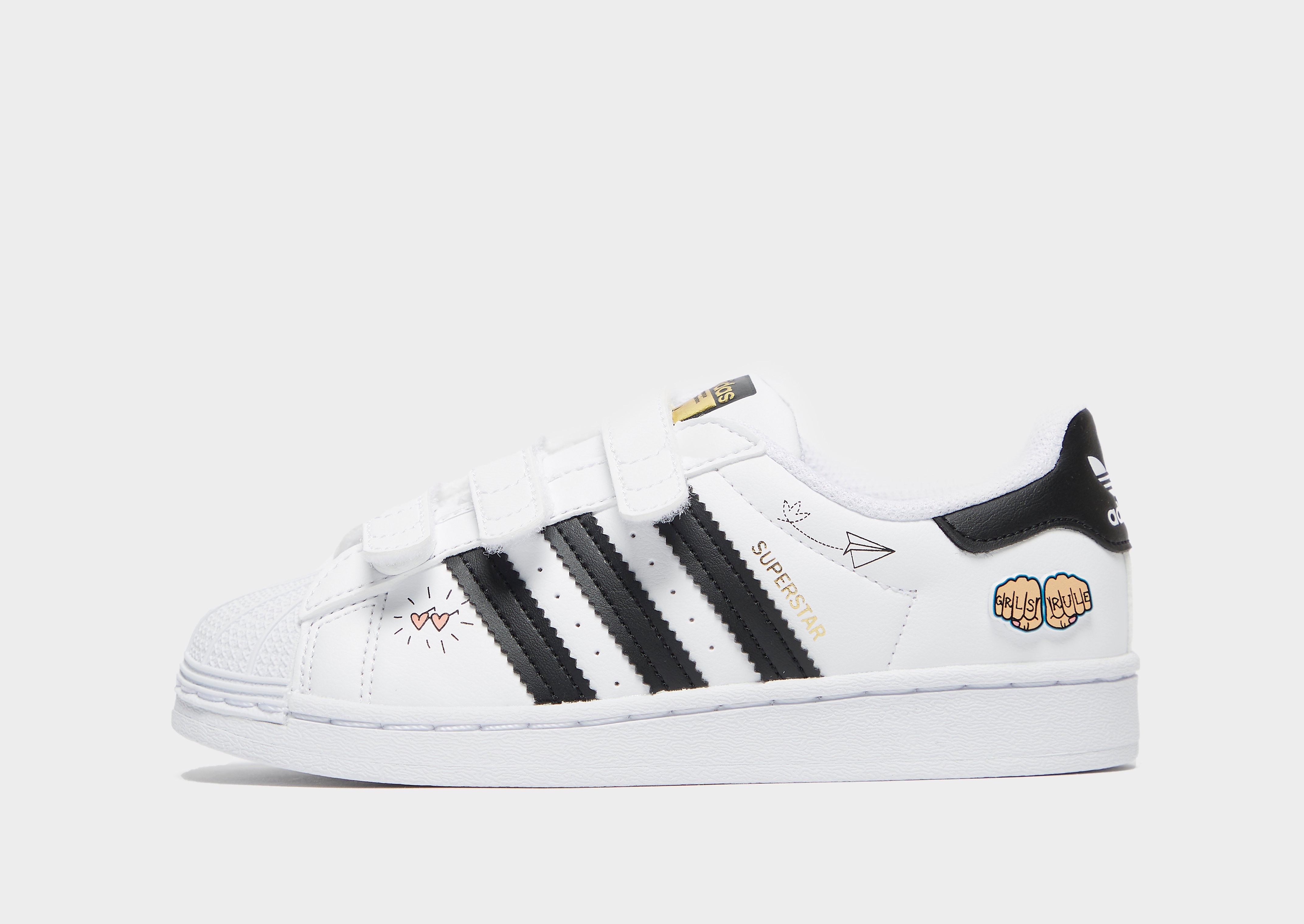 

adidas Originals Superstar Children - Cloud White / Core Black / Gold Metallic - Kids, Cloud White / Core Black / Gold Metallic