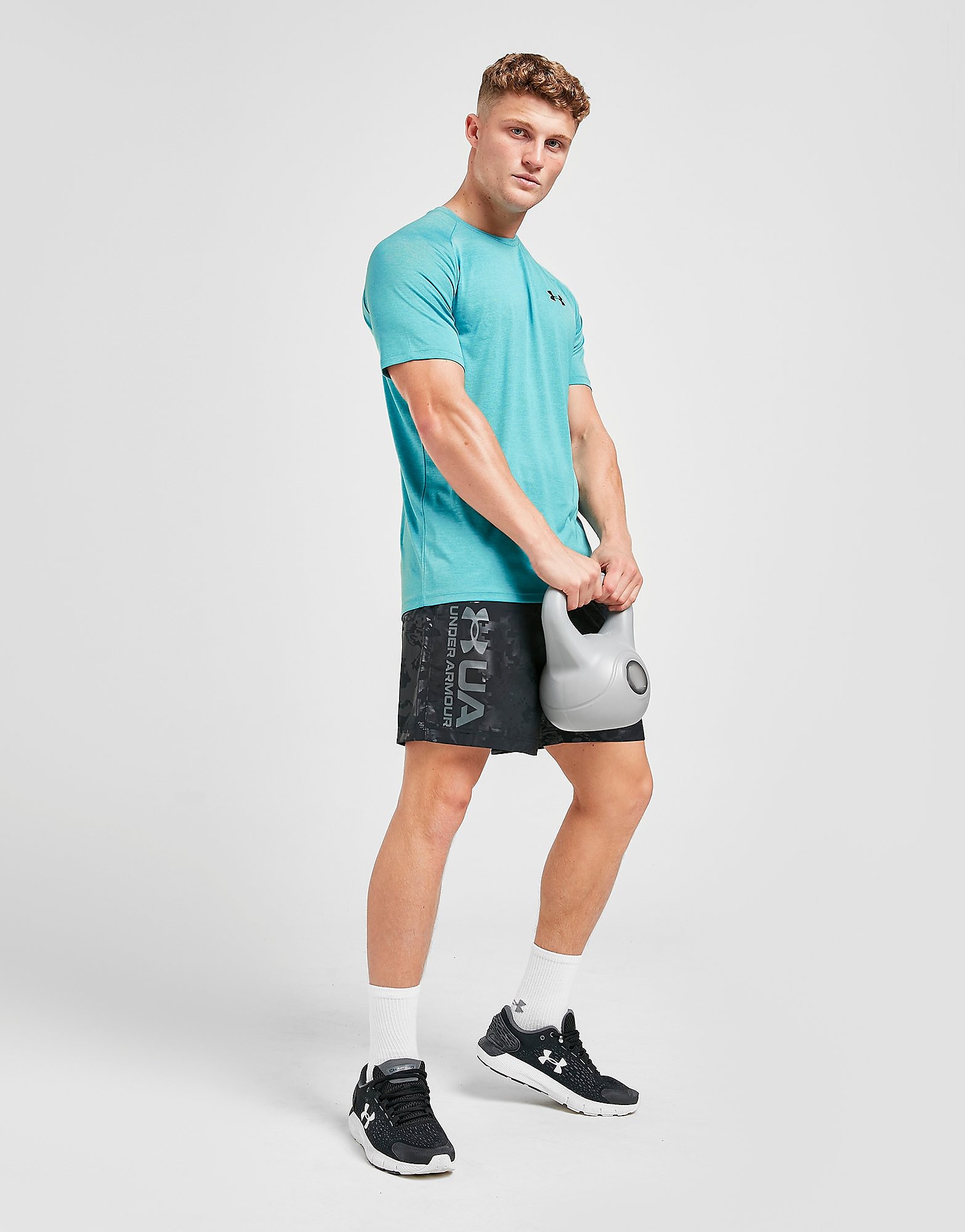 

Under Armour Woven Emboss Shorts - Black - Mens, Black