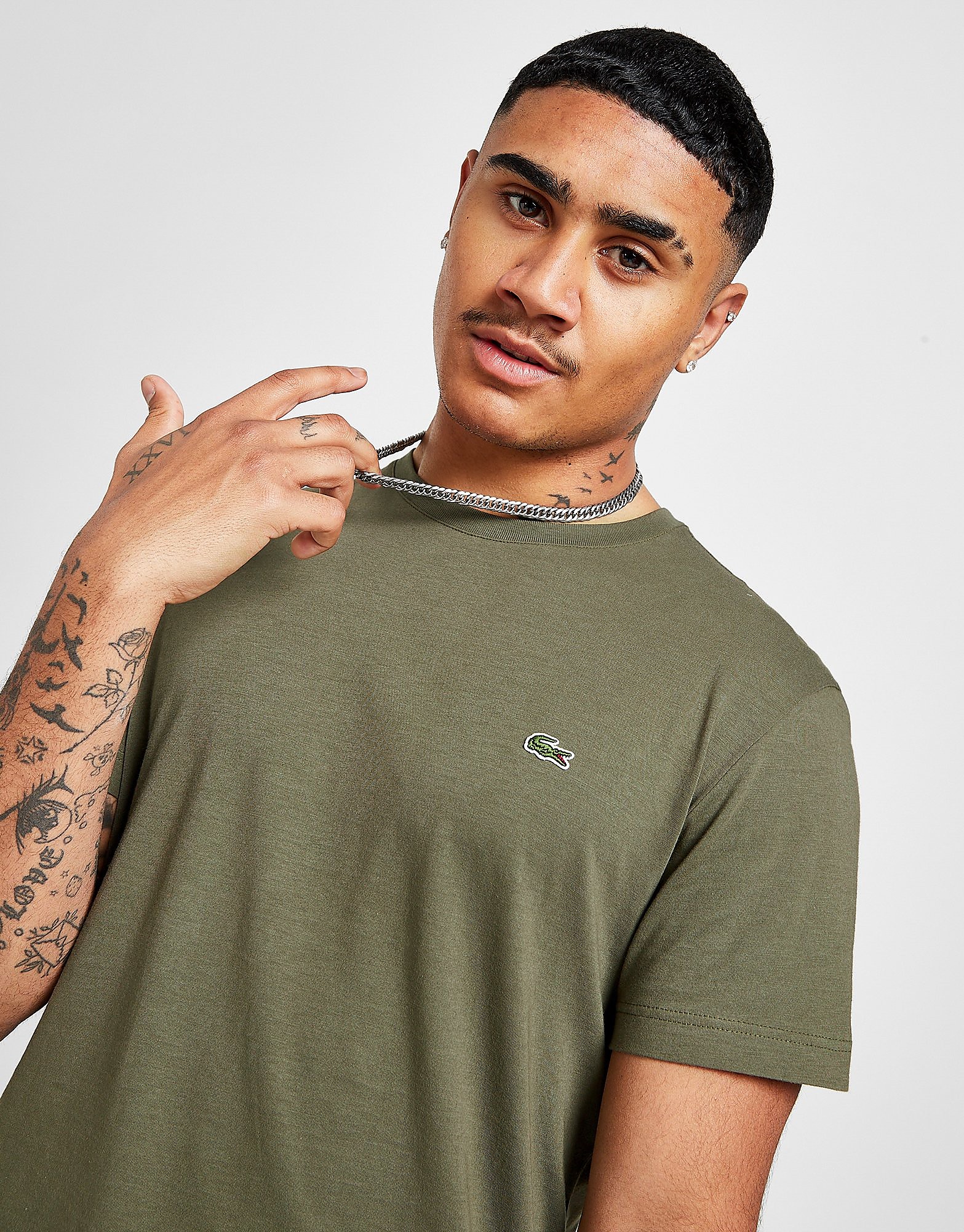 

Lacoste Croc Logo T-Shirt - Green/KHAKI, Green/KHAKI