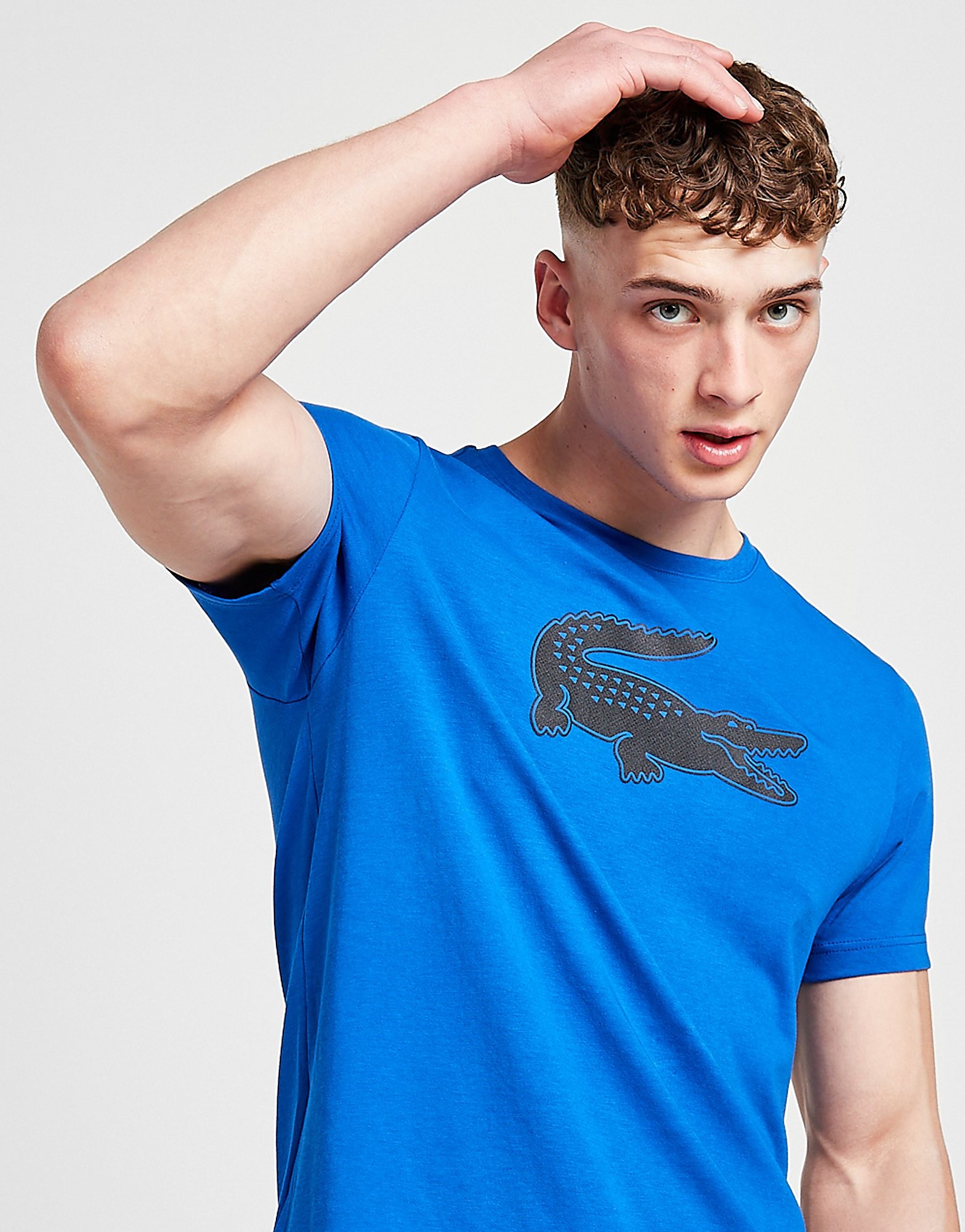 

Lacoste Large Croc Logo T-Shirt - Blue - Mens, Blue