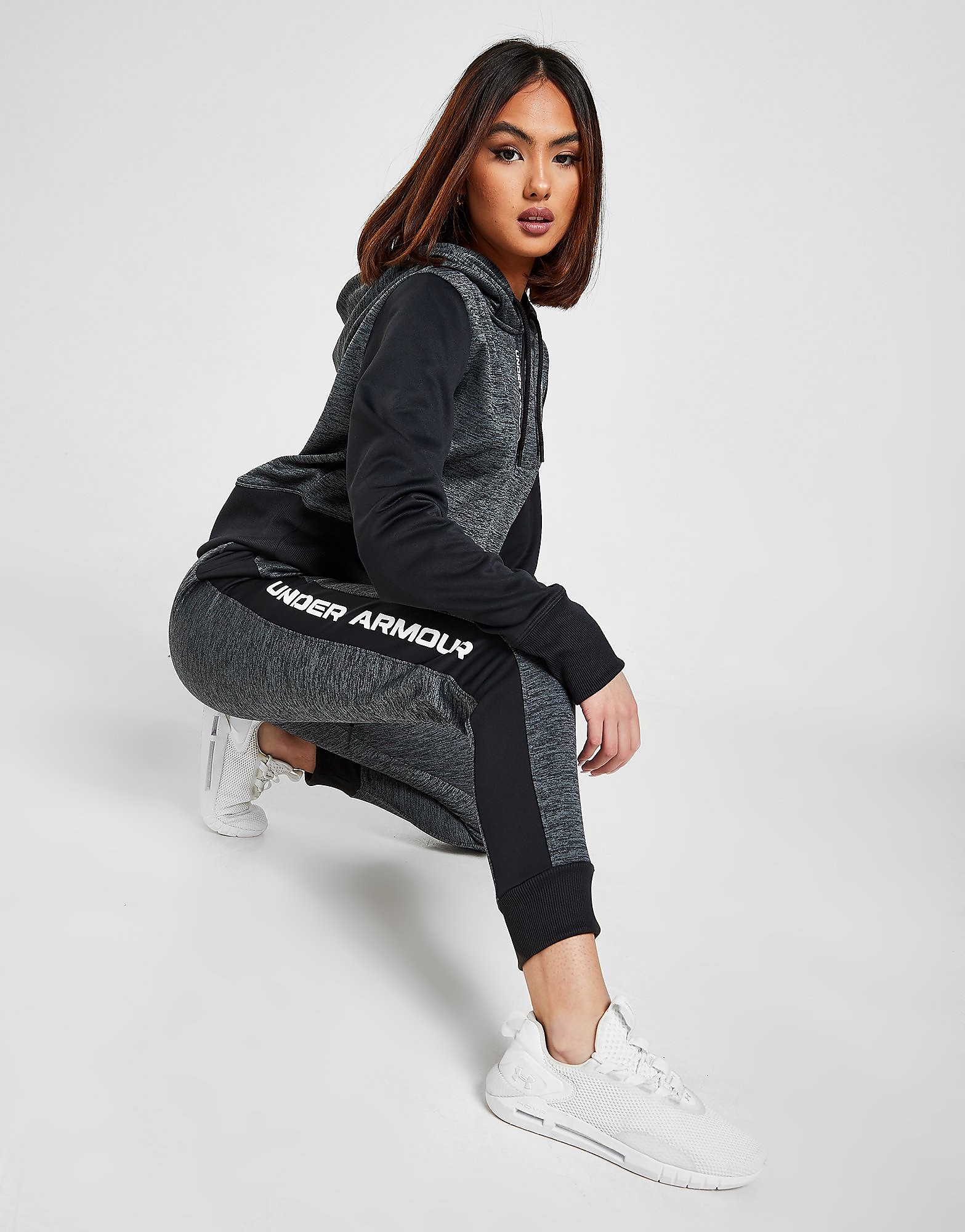 

Under Armour UA Armour Fleece Joggers - Only at JD - Grey/Black - Womens, Grey/Black