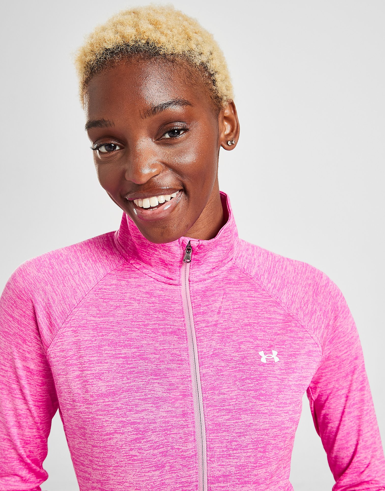 

Under Armour Tech Twist 1/4 Zip Top - Only at JD - Pink - Womens, Pink