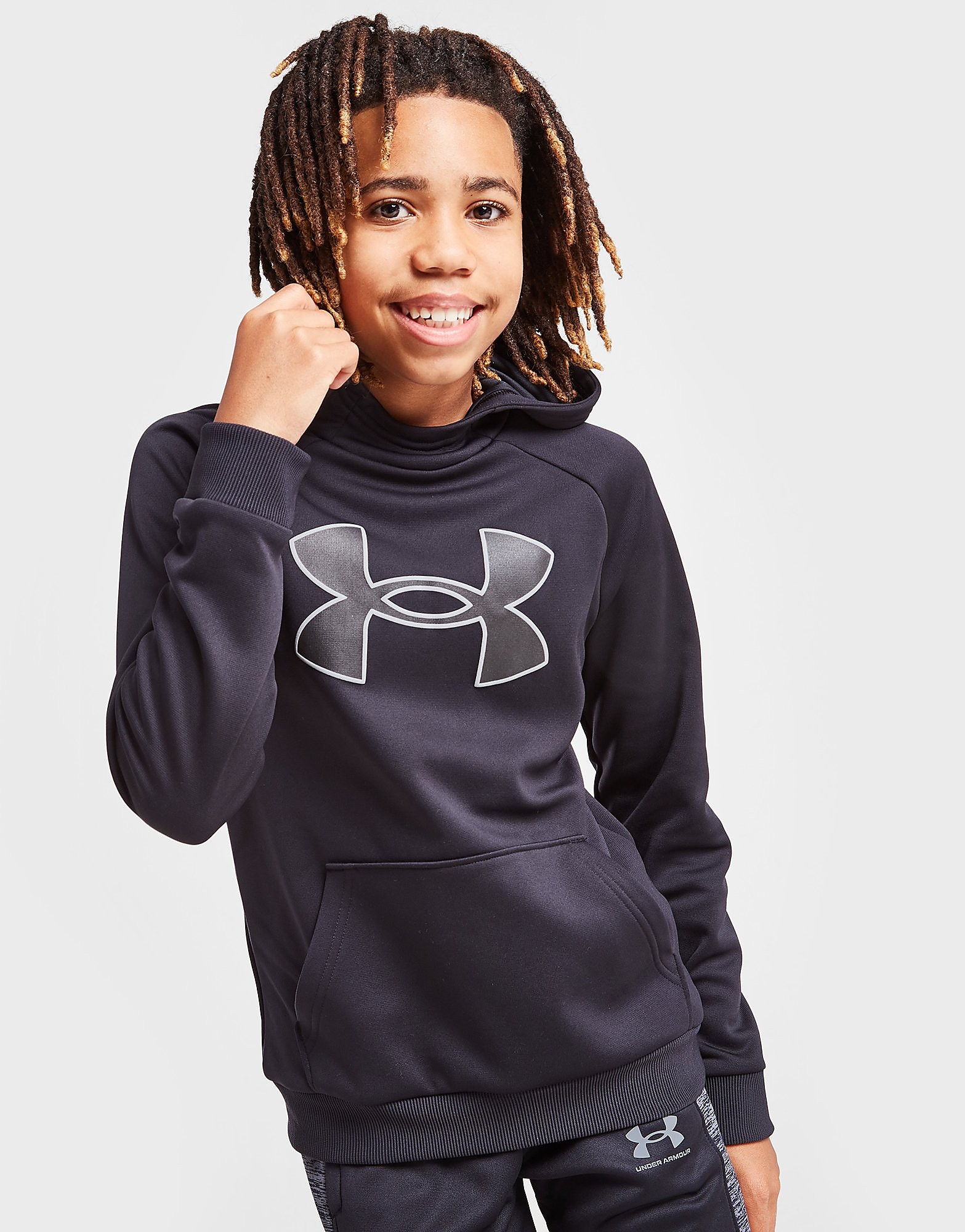 

Under Armour Armour Fleece Overhead Hoodie Junior - Only at JD - Black - Kids, Black