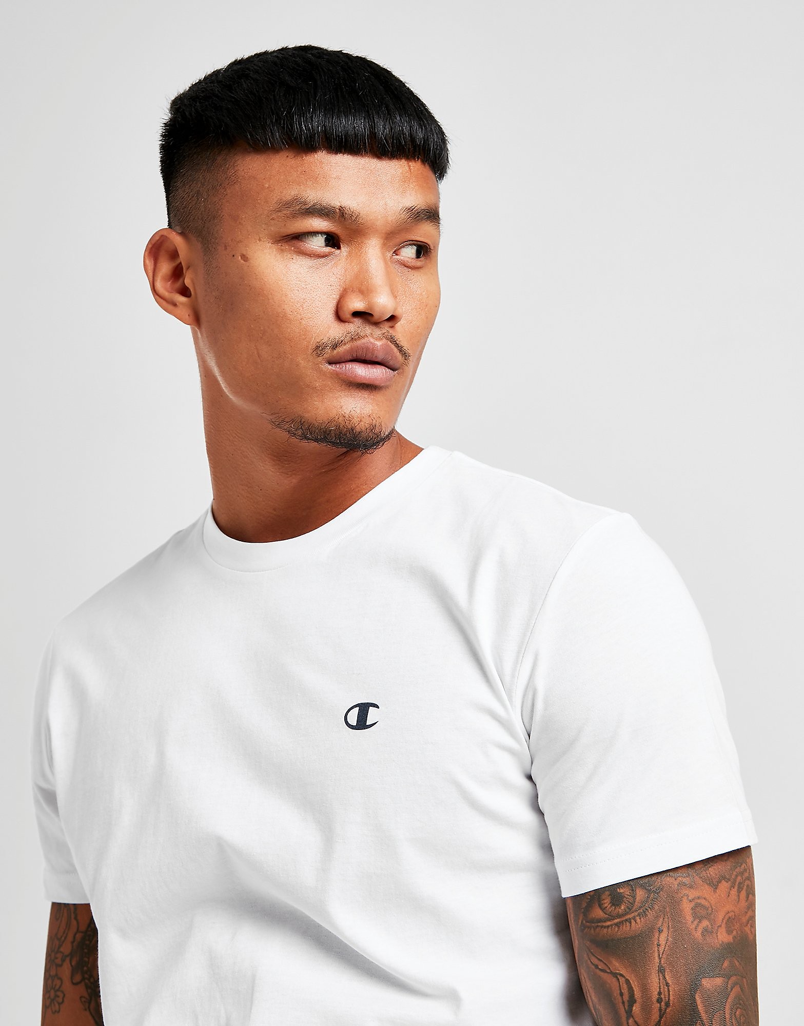 

Champion C Logo T-Shirt - White - Mens, White