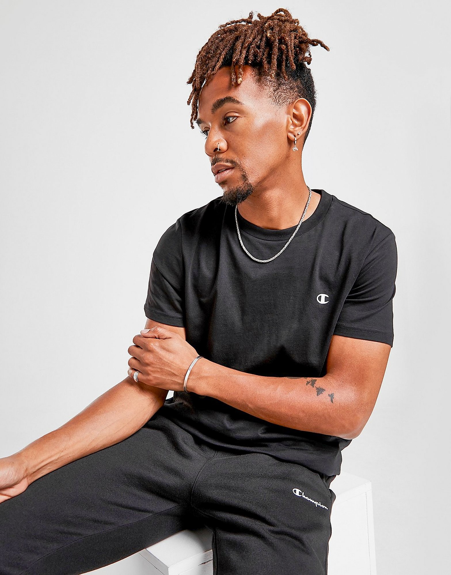 

Champion C Logo T-Shirt - BLACK - Mens, BLACK