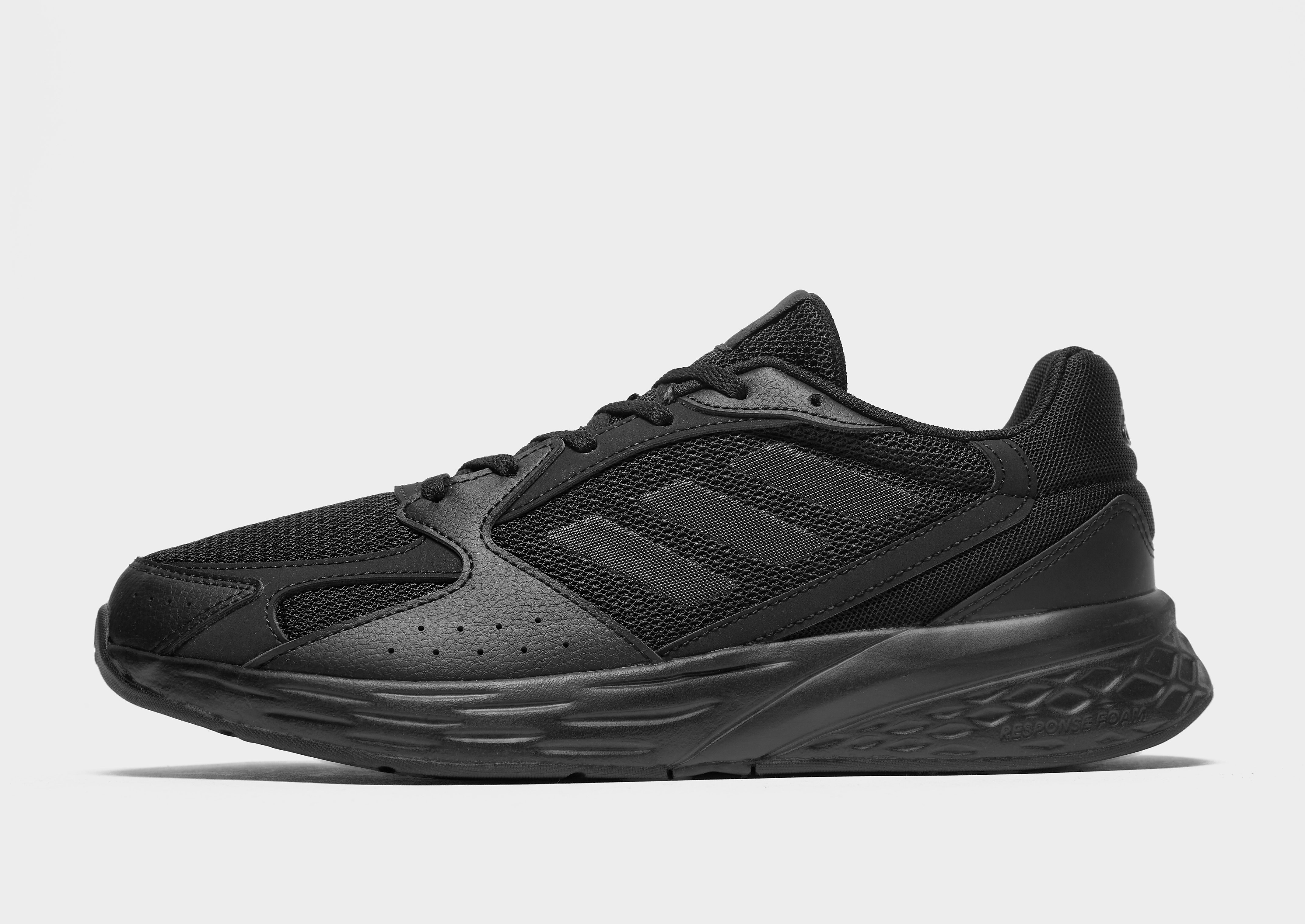 

adidas Response Run - Black - Mens, Black