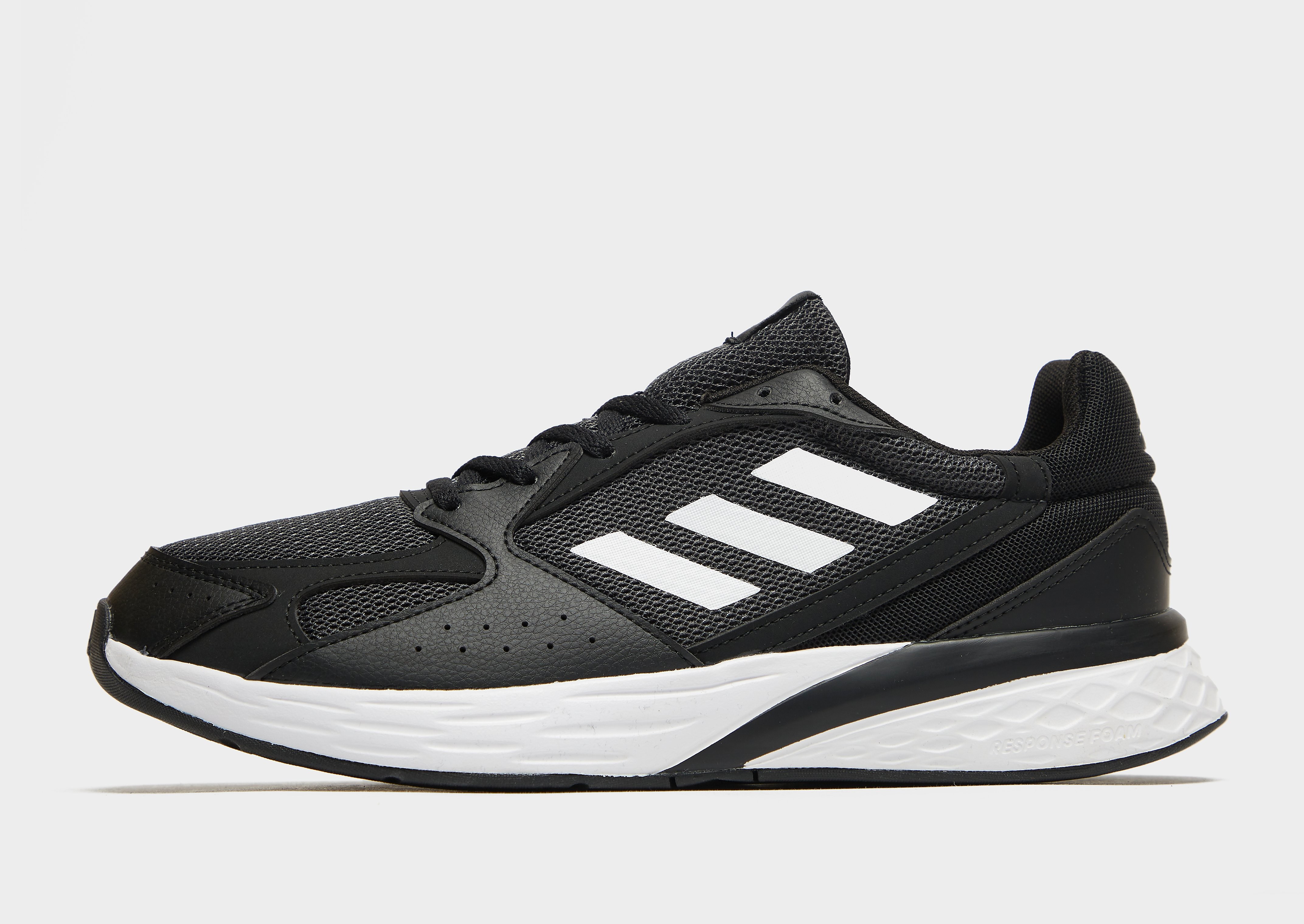 

adidas Response Run - Core Black / Cloud White / Grey Six - Womens, Core Black / Cloud White / Grey Six