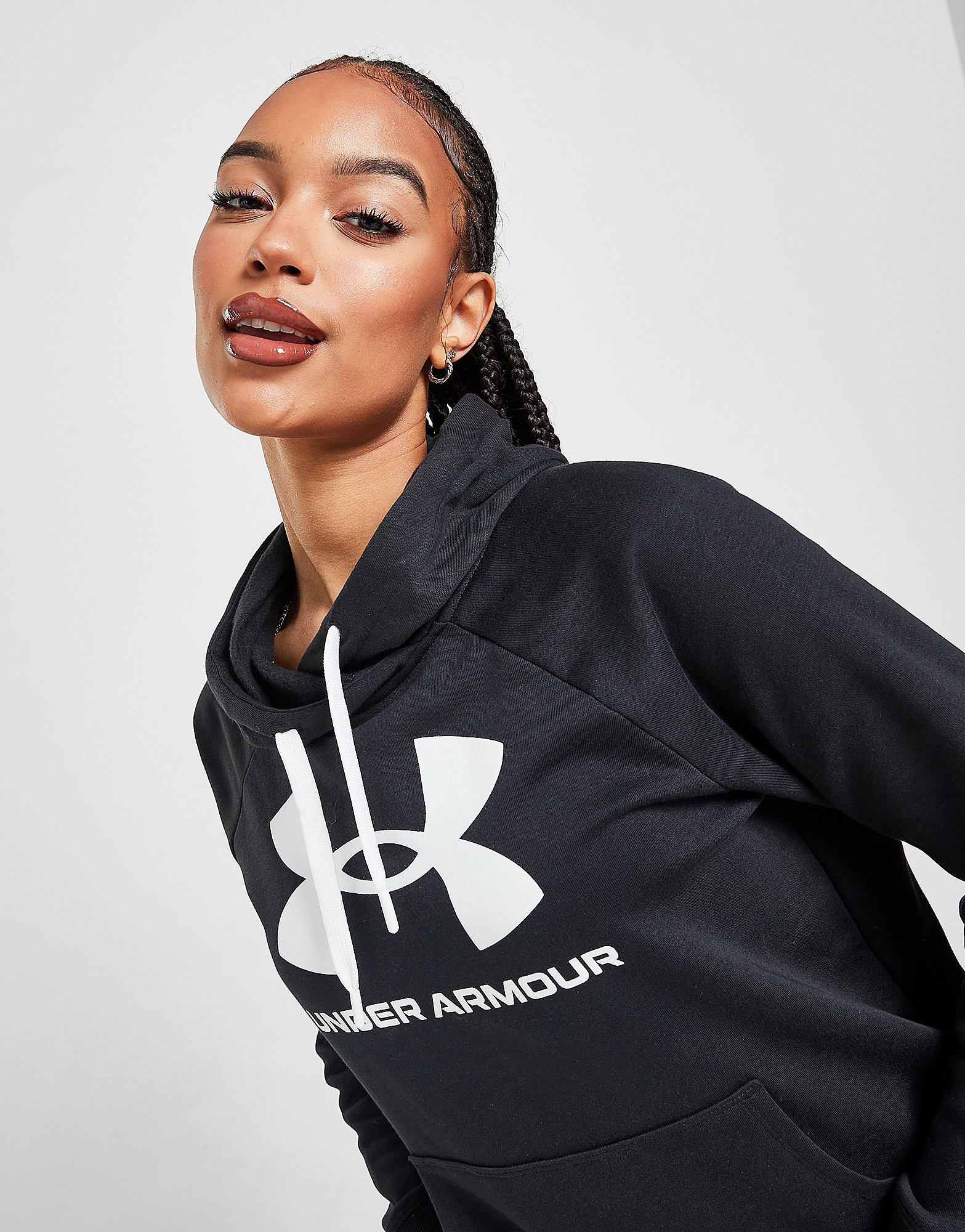

Under Armour Rival Fleece Hoodie - Black - Womens, Black