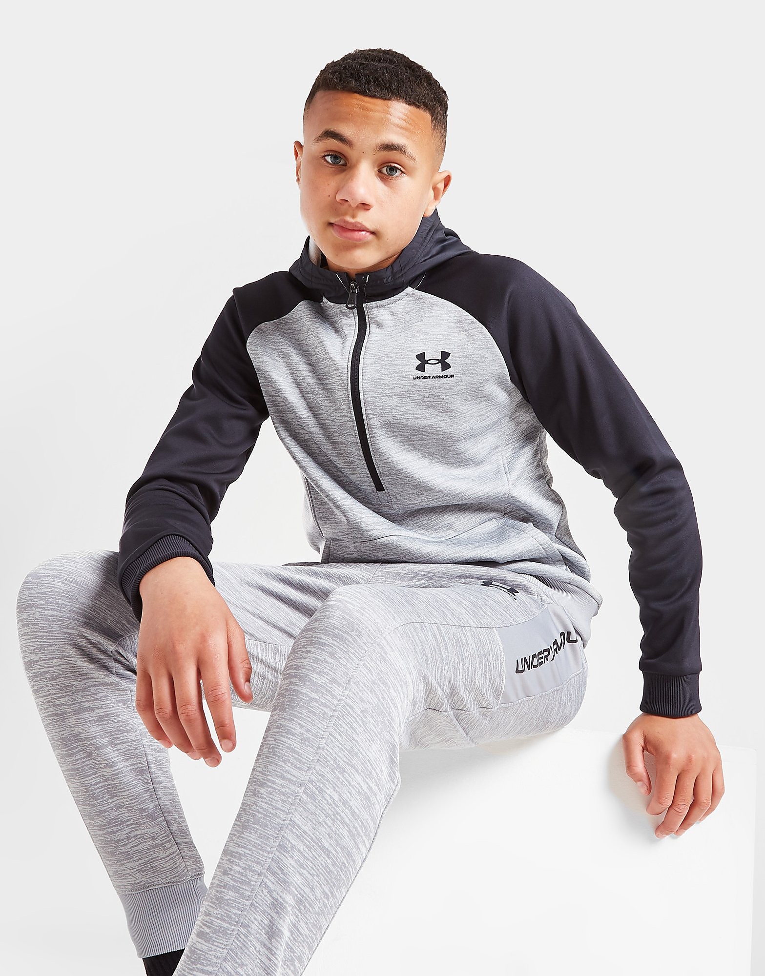 

Under Armour UA Armour Fleece 1/2 Zip Hoodie Junior - Only at JD - Grey - Kids, Grey