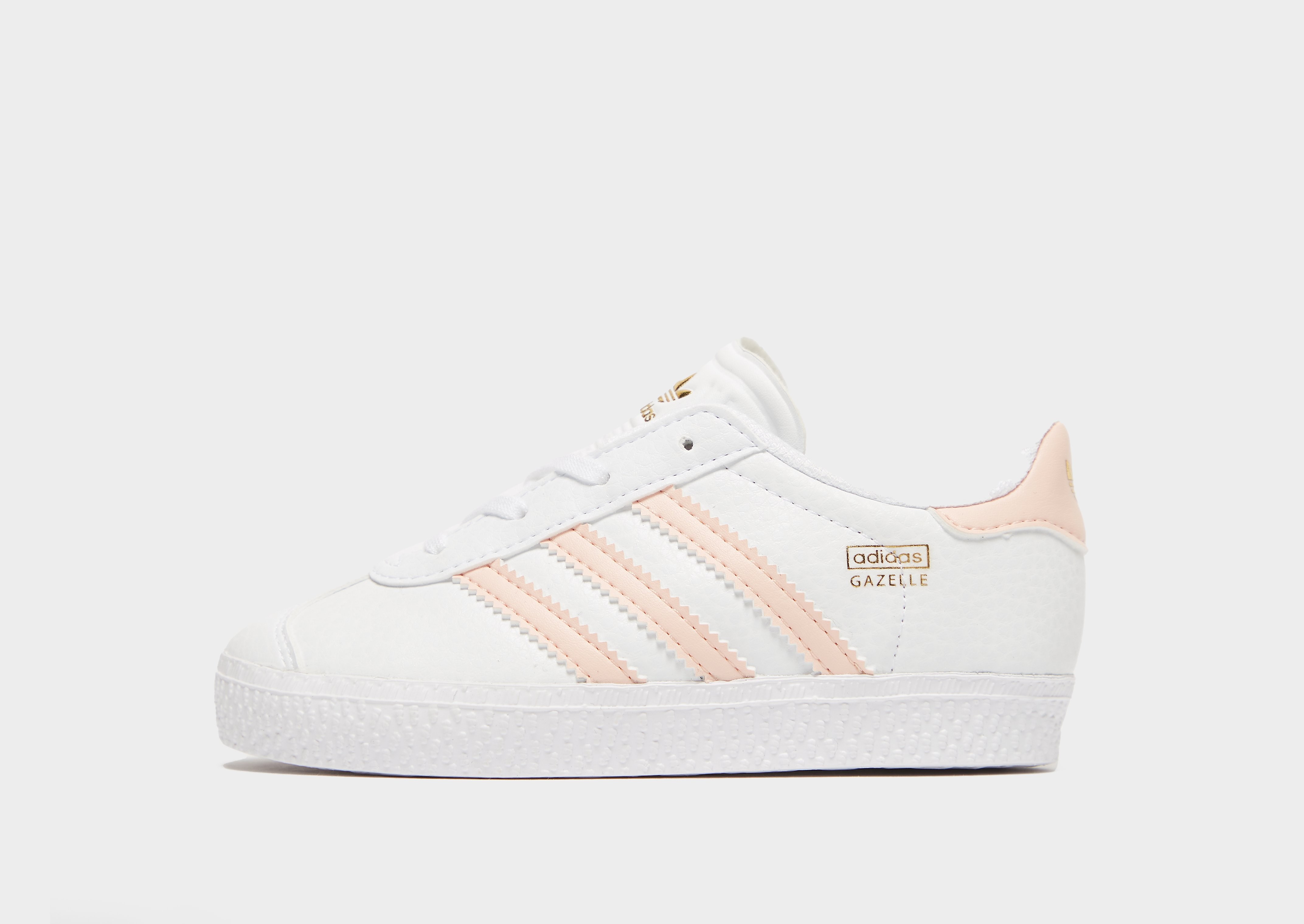 

adidas Originals Gazelle II Infant - Only at JD - White/Pink - Kids, White/Pink