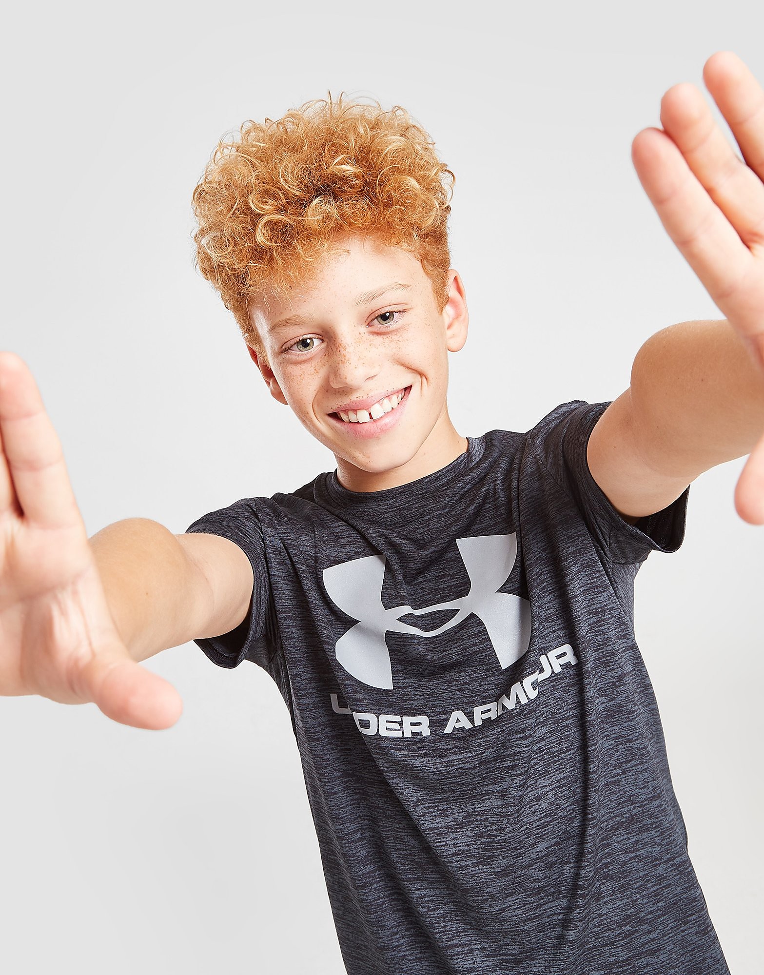 

Under Armour Sportstyle Poly T-Shirt Junior - Black - Kids, Black