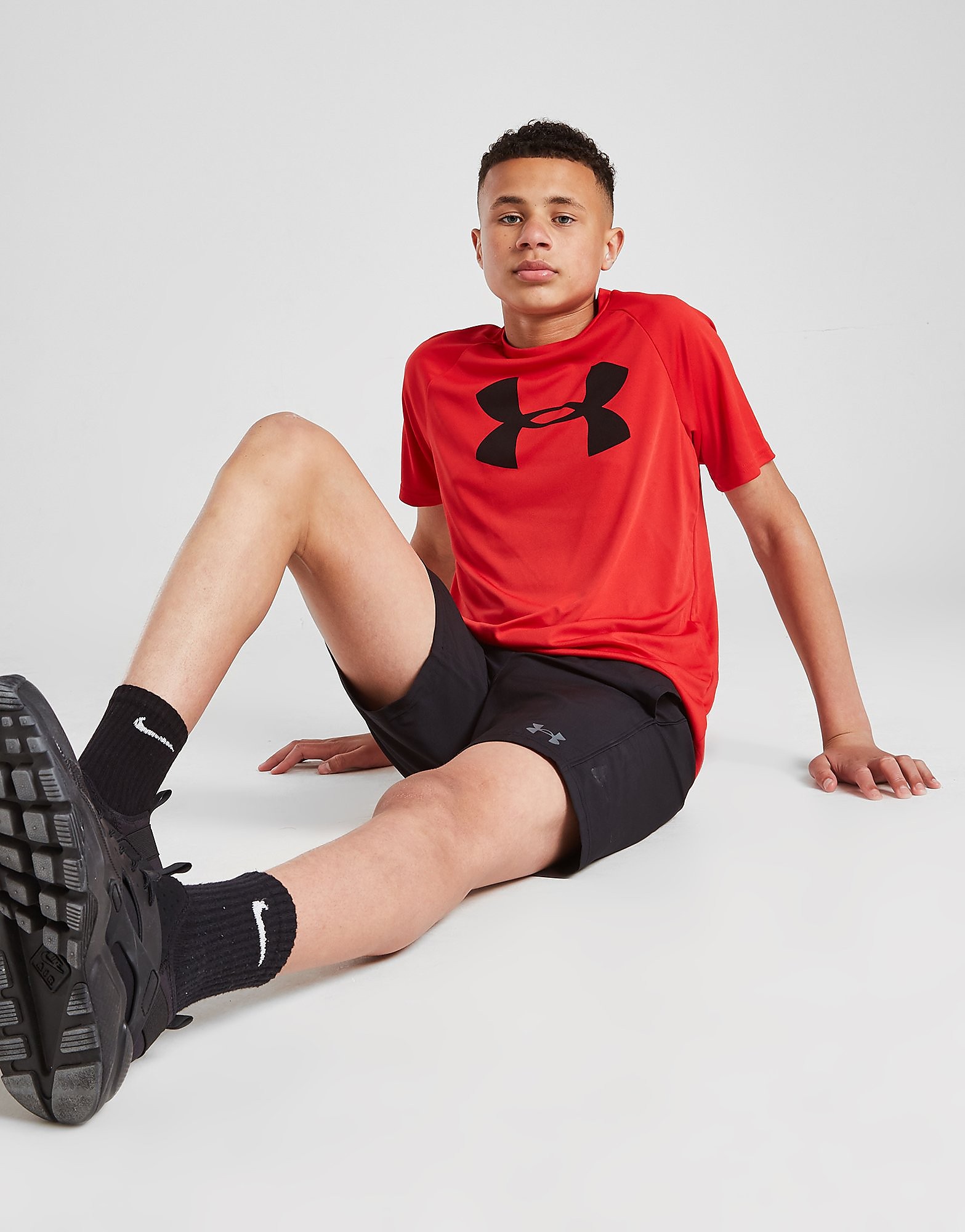 

Under Armour Tech Big Logo T-Shirt Junior - Red - Kids, Red