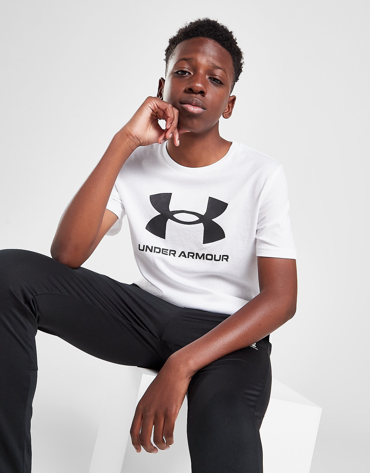 

Under Armour Sportstyle T-Shirt Junior - White - Kids, White