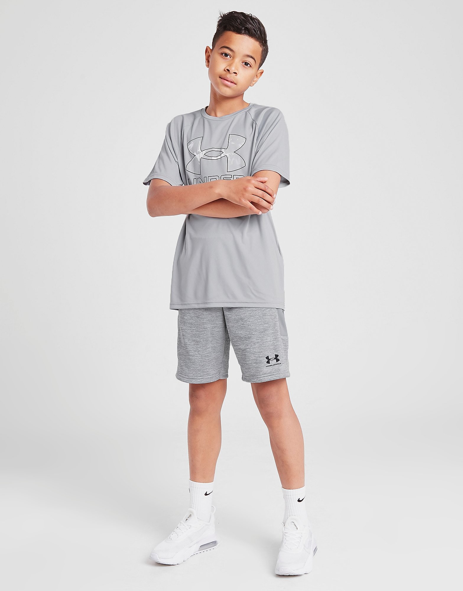 

Under Armour UA Armour Fleece Poly Shorts Junior - Only at JD - Grey - Kids, Grey